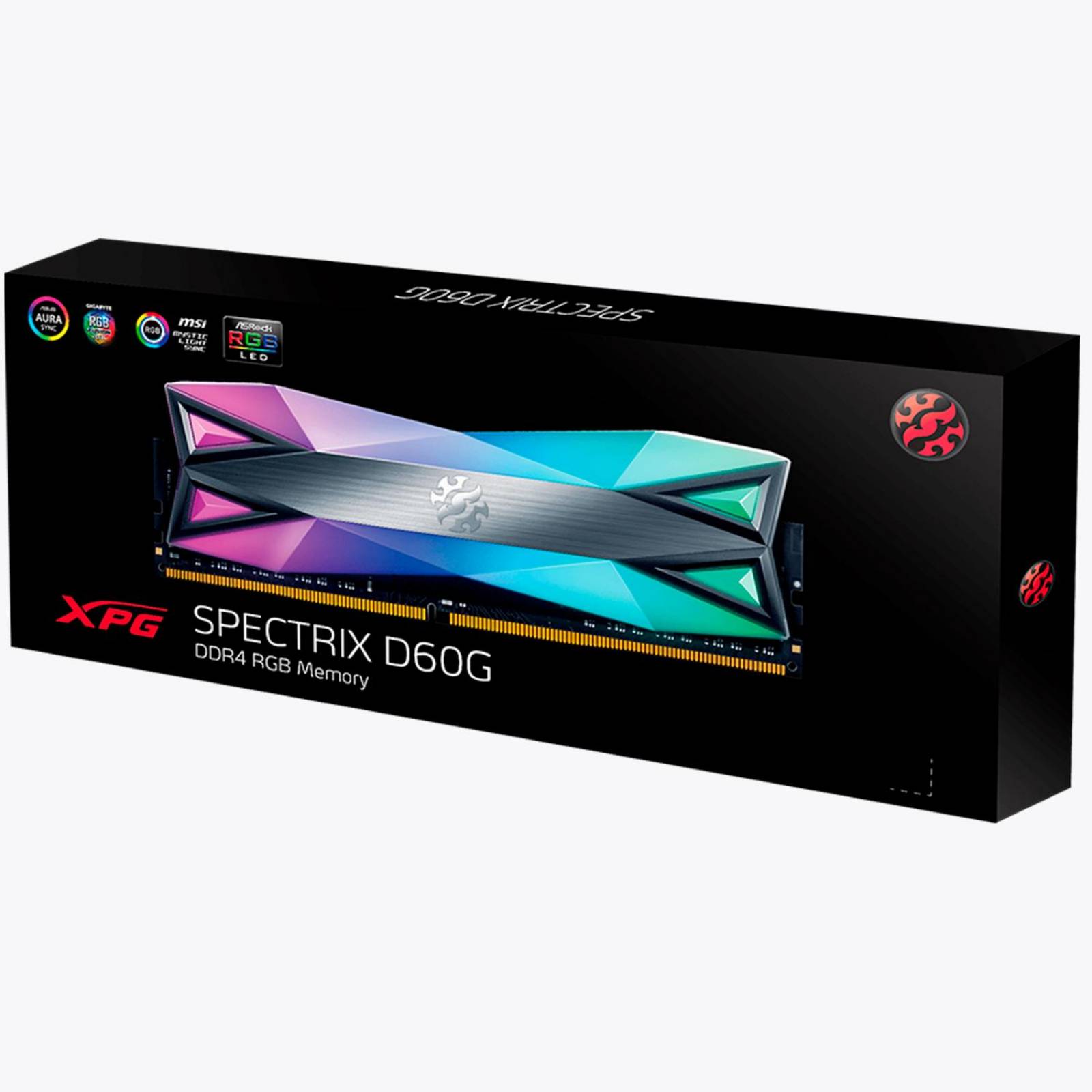 Memoria RAM DDR4 16GB 3000MHz XPG SPECTRIX D60G RGB Disipador 1x16GB AX4U3000316G16A-ST60 