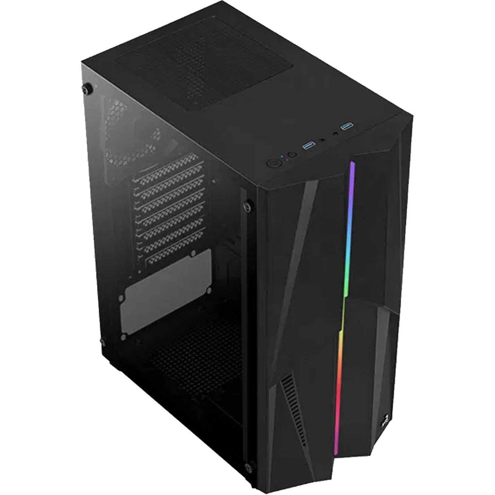 Gabinete Gamer AEROCOOL MECHA RGB Cristal Templado 