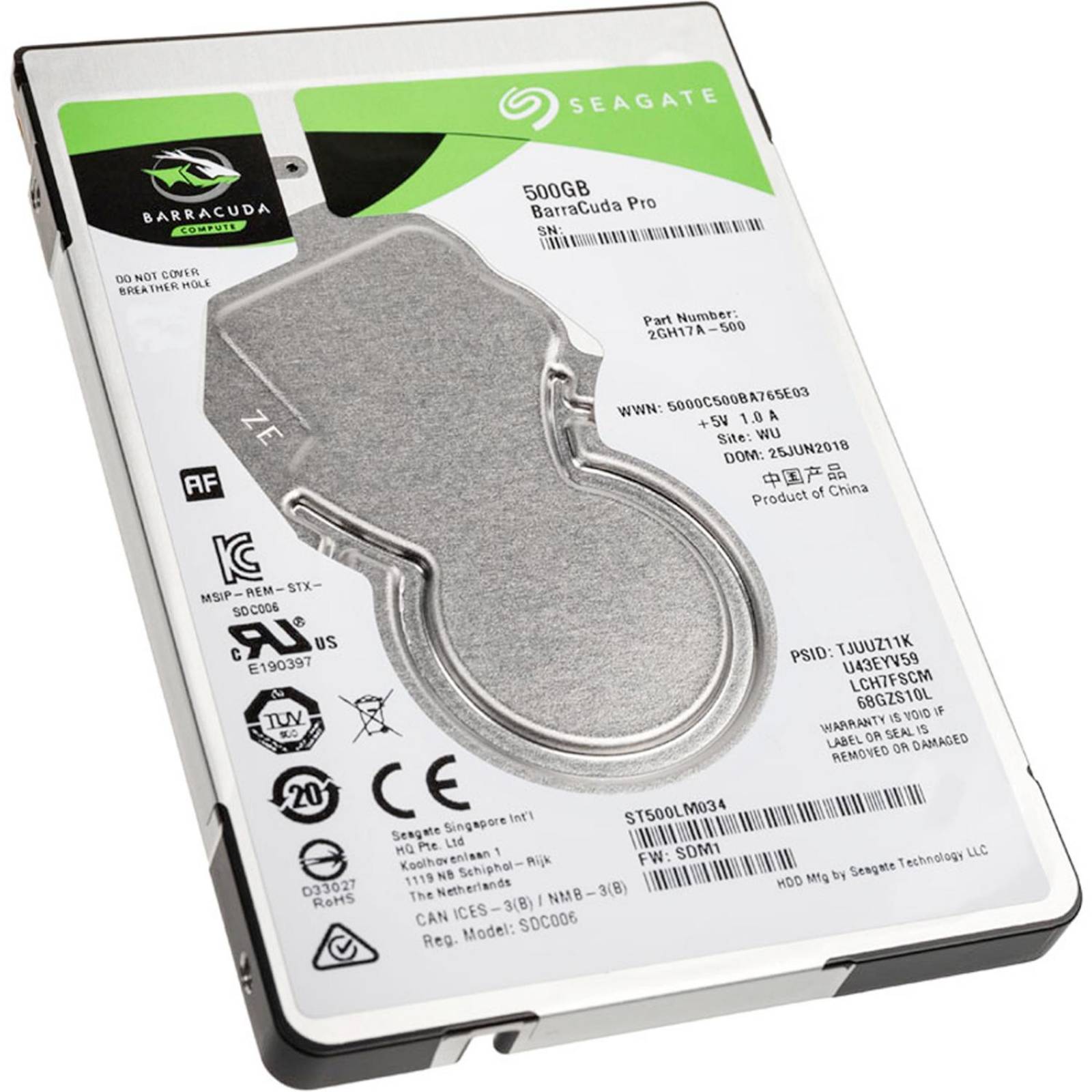 Disco Duro Laptop 500GB SEAGATE 7200RPM 2.5 SATA3 ST500LM034 