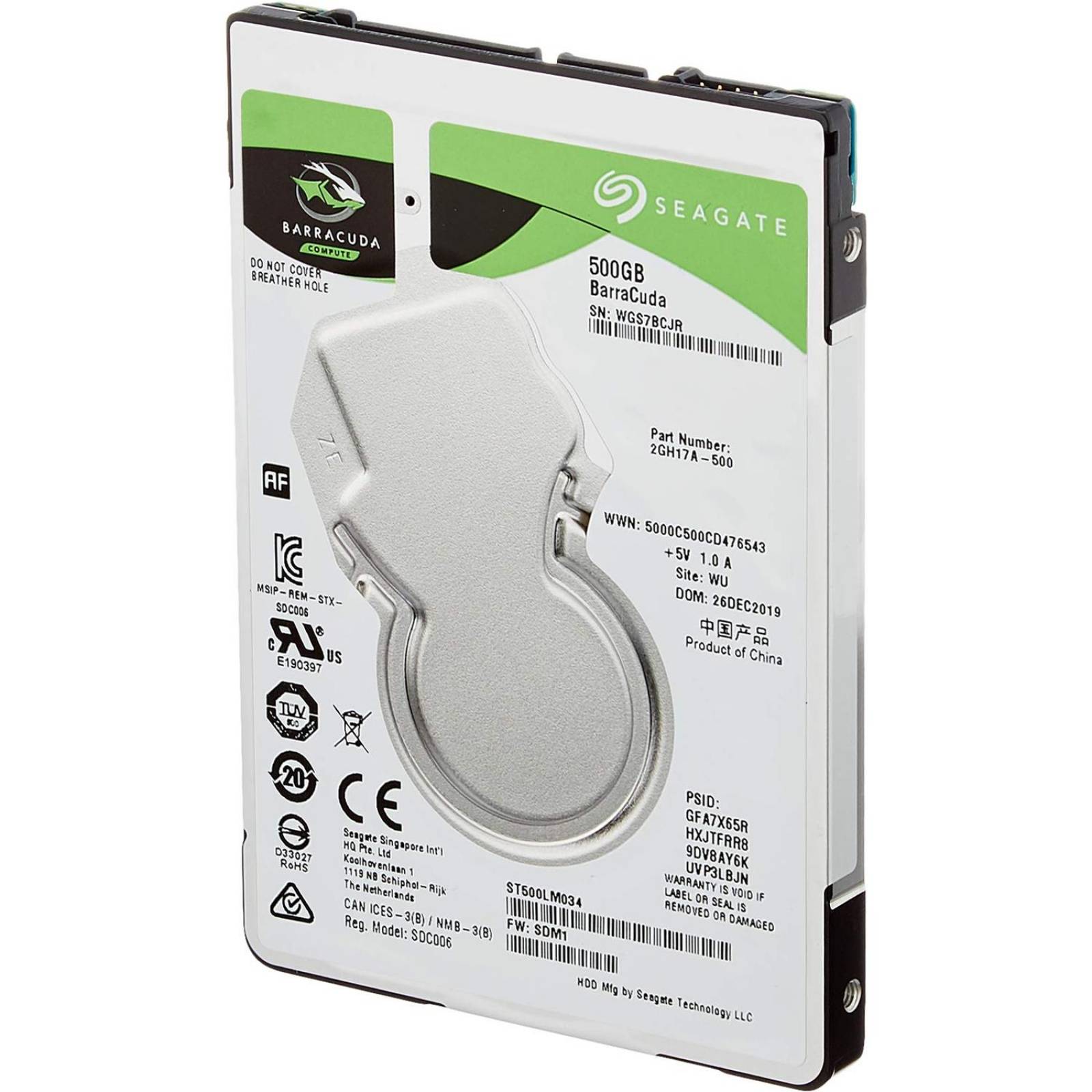 Disco Duro Laptop 500GB SEAGATE 7200RPM 2.5 SATA3 ST500LM034 