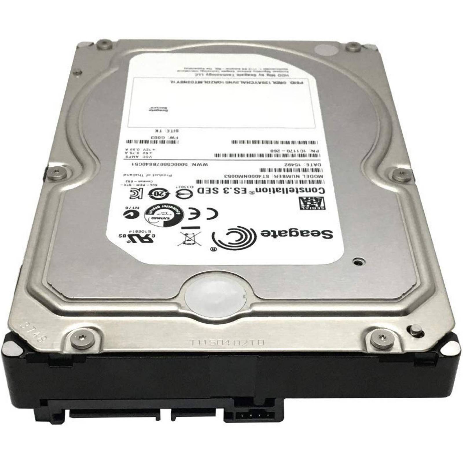Disco Duro Interno 4TB SEAGATE Constellation 7200RPM 3.5 SATA ST4000NM0053 Reacondicionado 