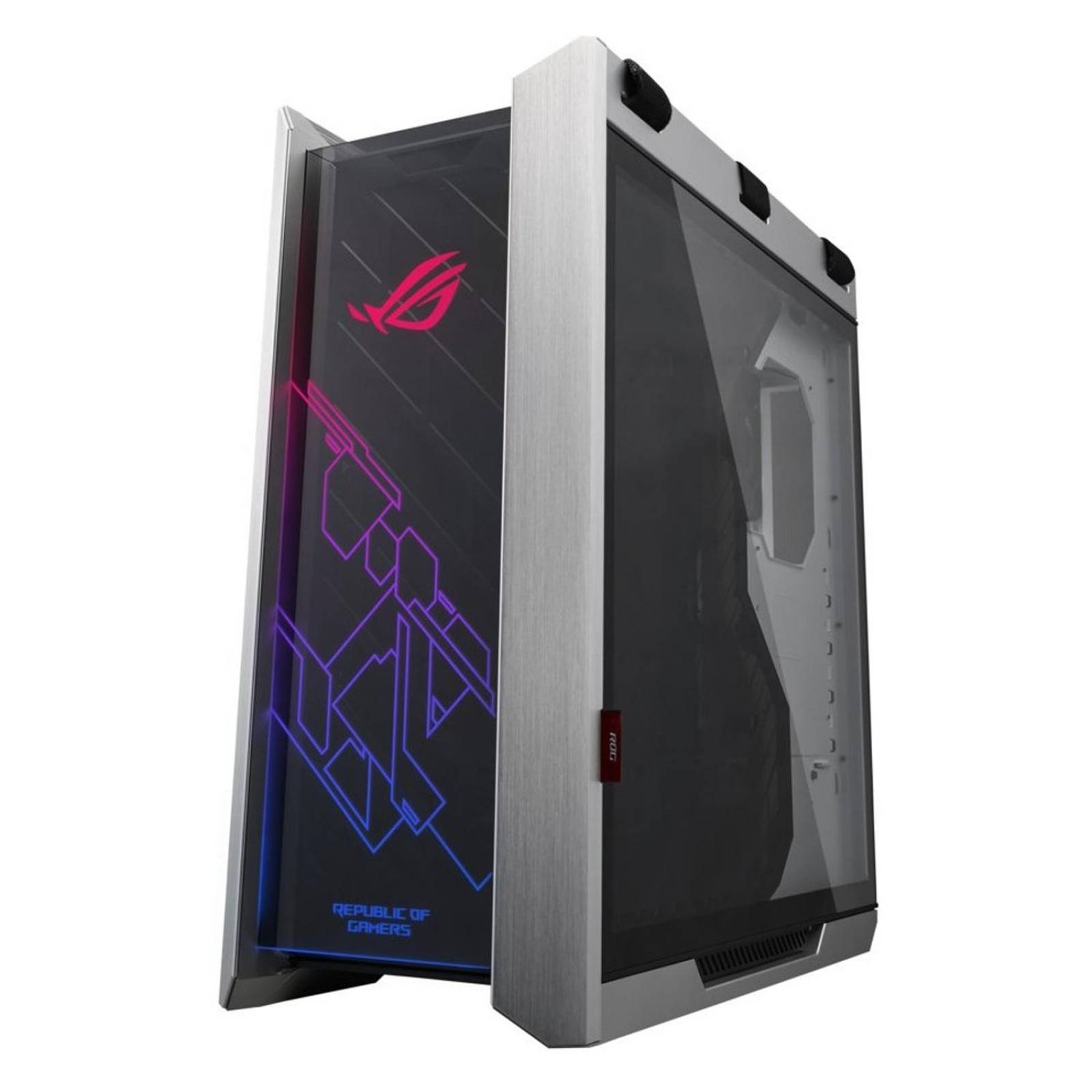 Gabinete Gamer ASUS ROG STRIX HELIOS GX601 E-ATX Media Torre 4 Fan Cristal Templado USB-C RGB Blanco 