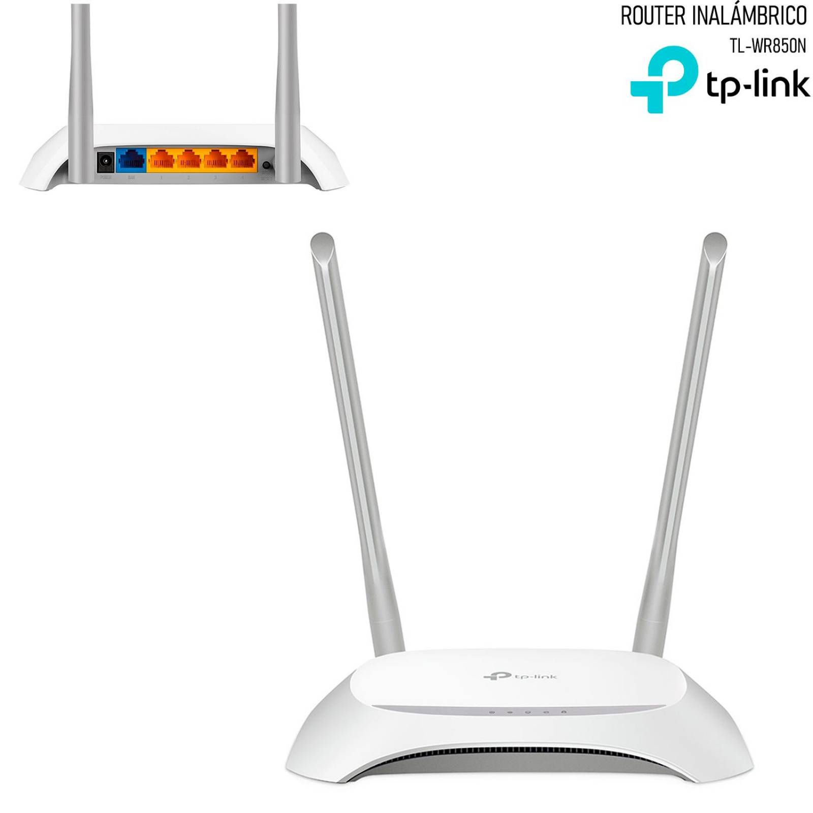 Router Inalámbrico Rompemuros Tp Link Tl Wr850n 24ghz 300mbps Blanco