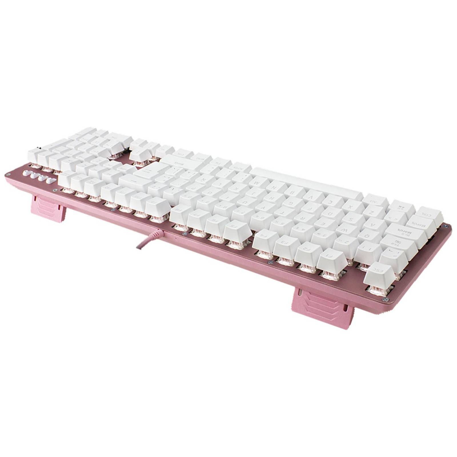 Teclado Gamer Mecanico Switch Rojo Multicolor GAME FACTOR KBG400-PK-RD Rosa