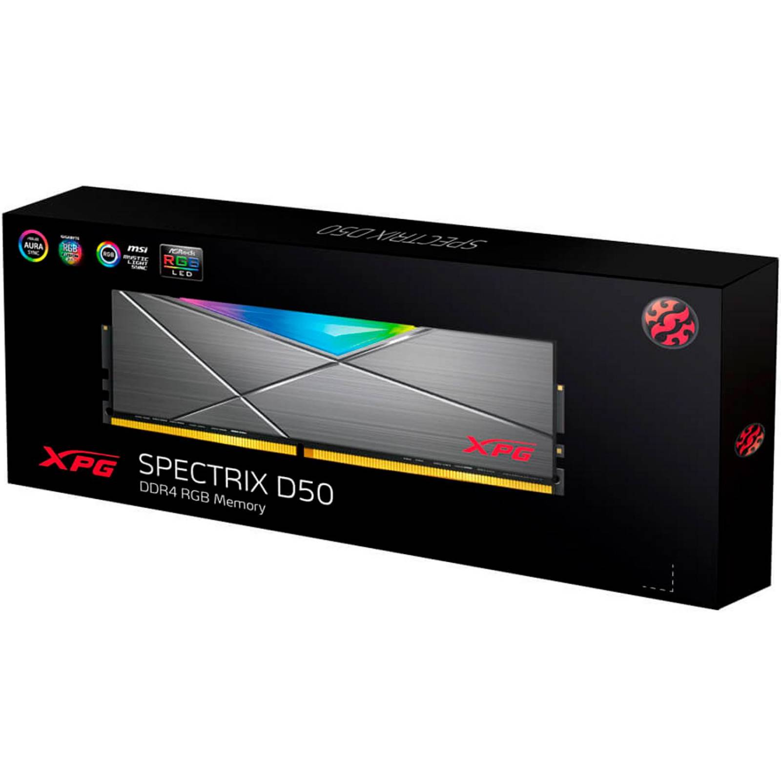 Memoria RAM DDR4 32GB 3200MHz XPG SPECTRIX D50 RGB Disipador 1x32GB AX4U3200732G16A-ST50 