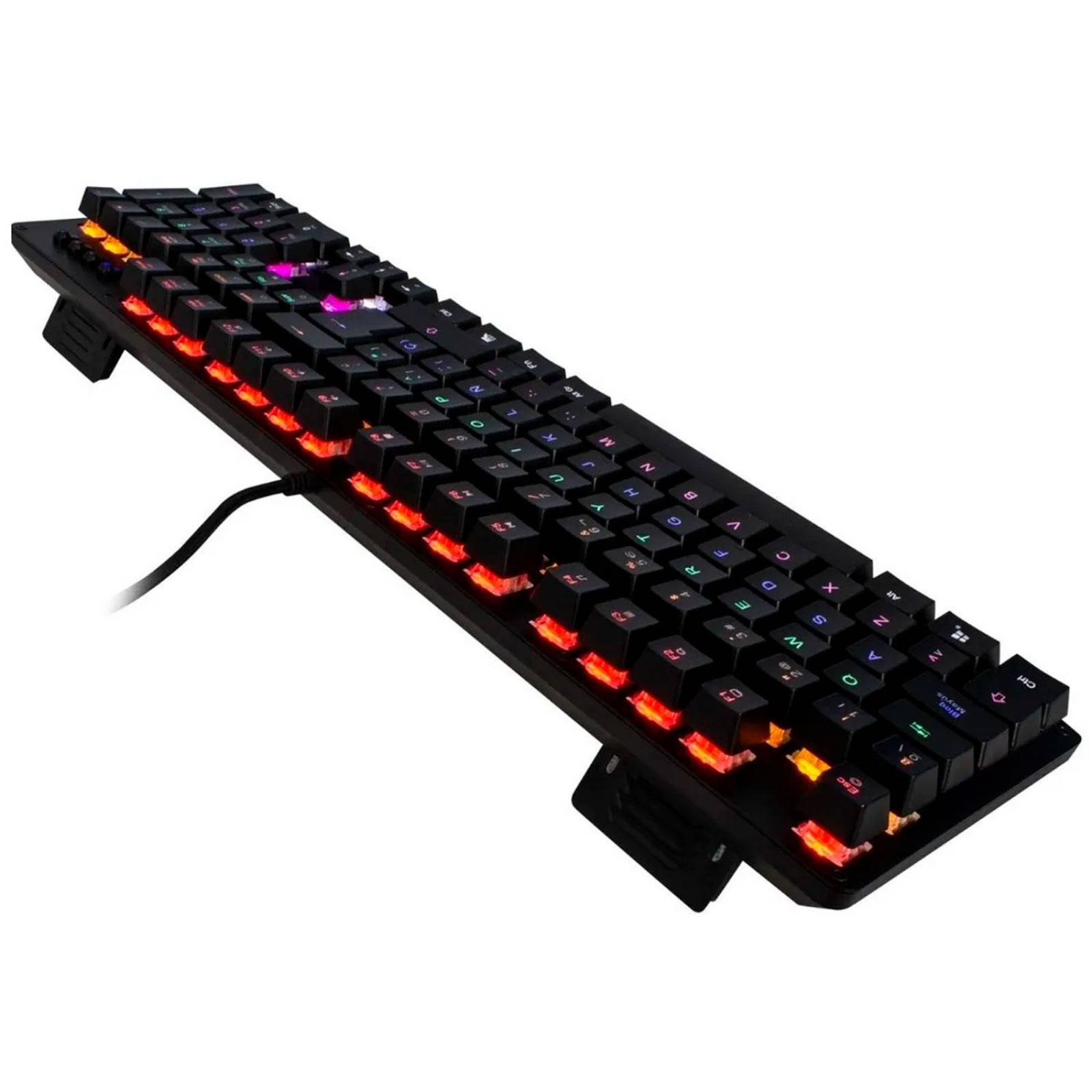 Teclado Gamer Mecanico Switch Azul Multicolor GAME FACTOR KBG400-BL 