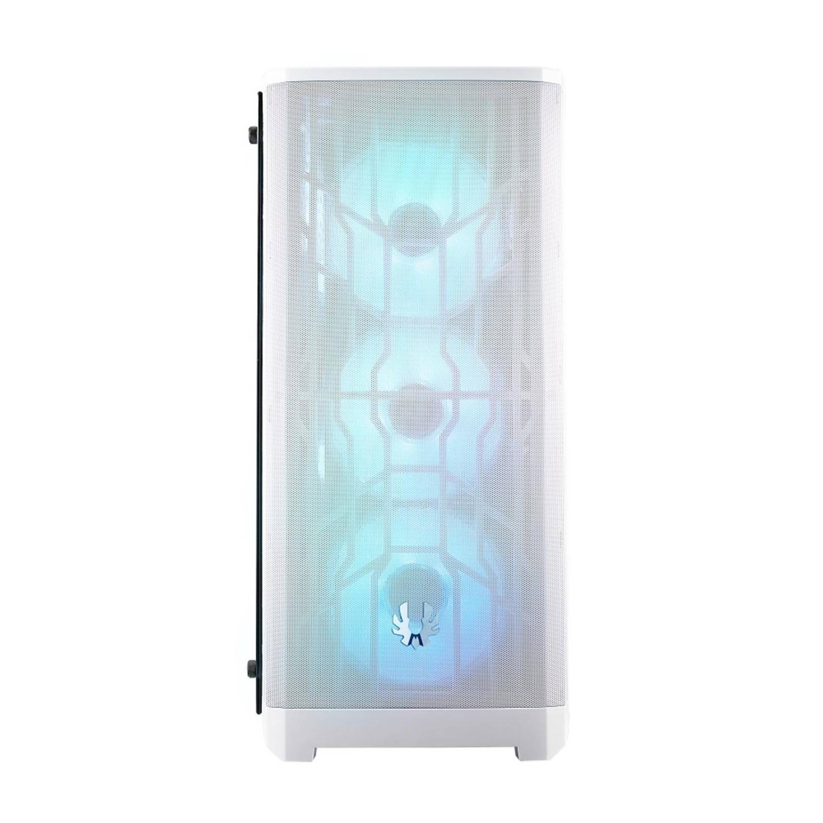 Gabinete Gamer BITFENIX NOVA MESH TG 4ARGB E-ATX Cristal Templado 4 ventiladores Blanco BFC-NVM-300- 