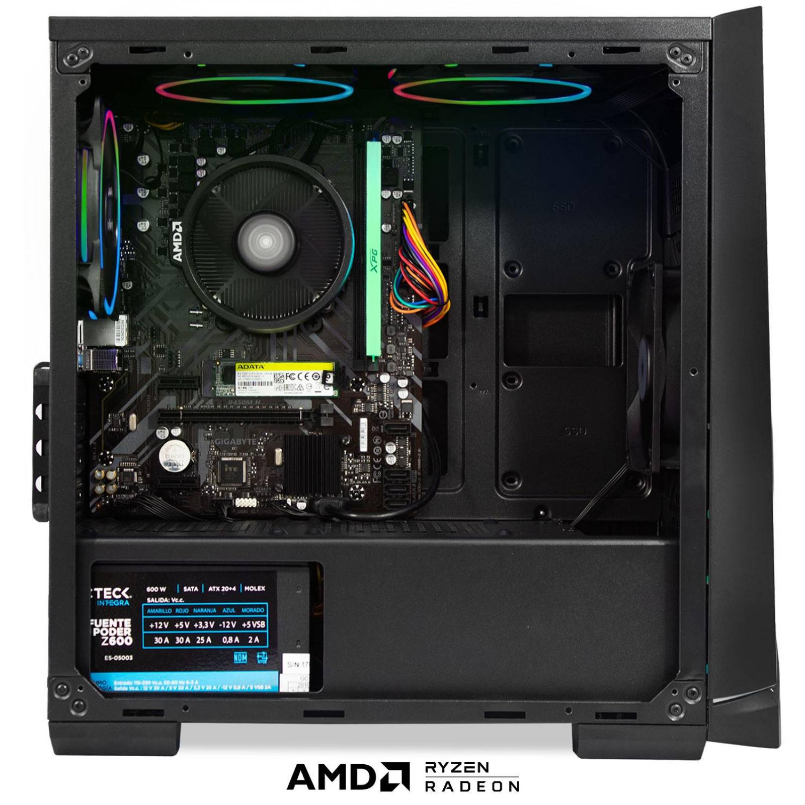 Xtreme PC Gamer AMD Radeon Vega 11 Ryzen 5 8GB SSD Monitor 23.8 WIFI 