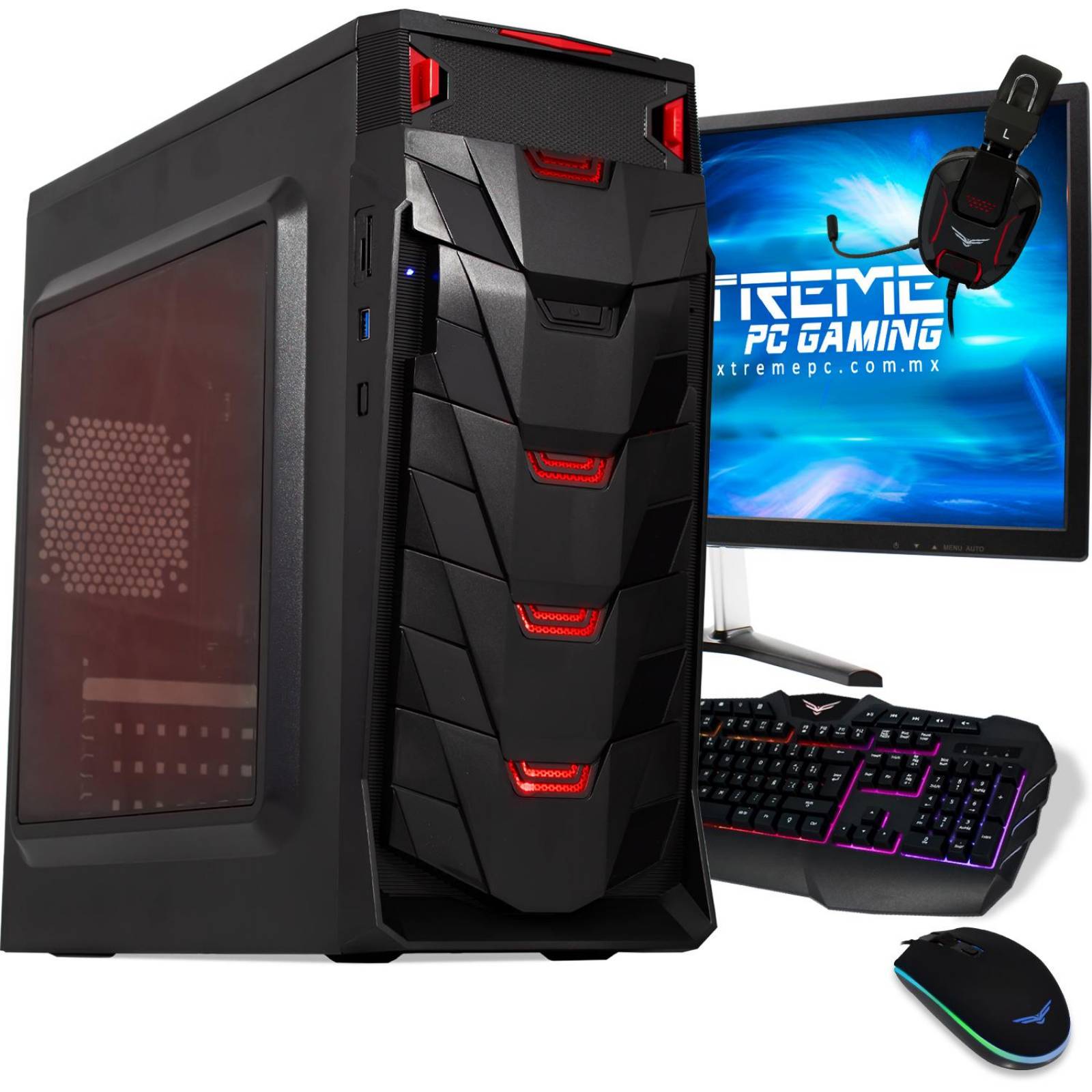 Xtreme PC Gamer AMD Radeon Vega 8 Ryzen 3 8GB 1TB Monitor 21.5 WIFI 