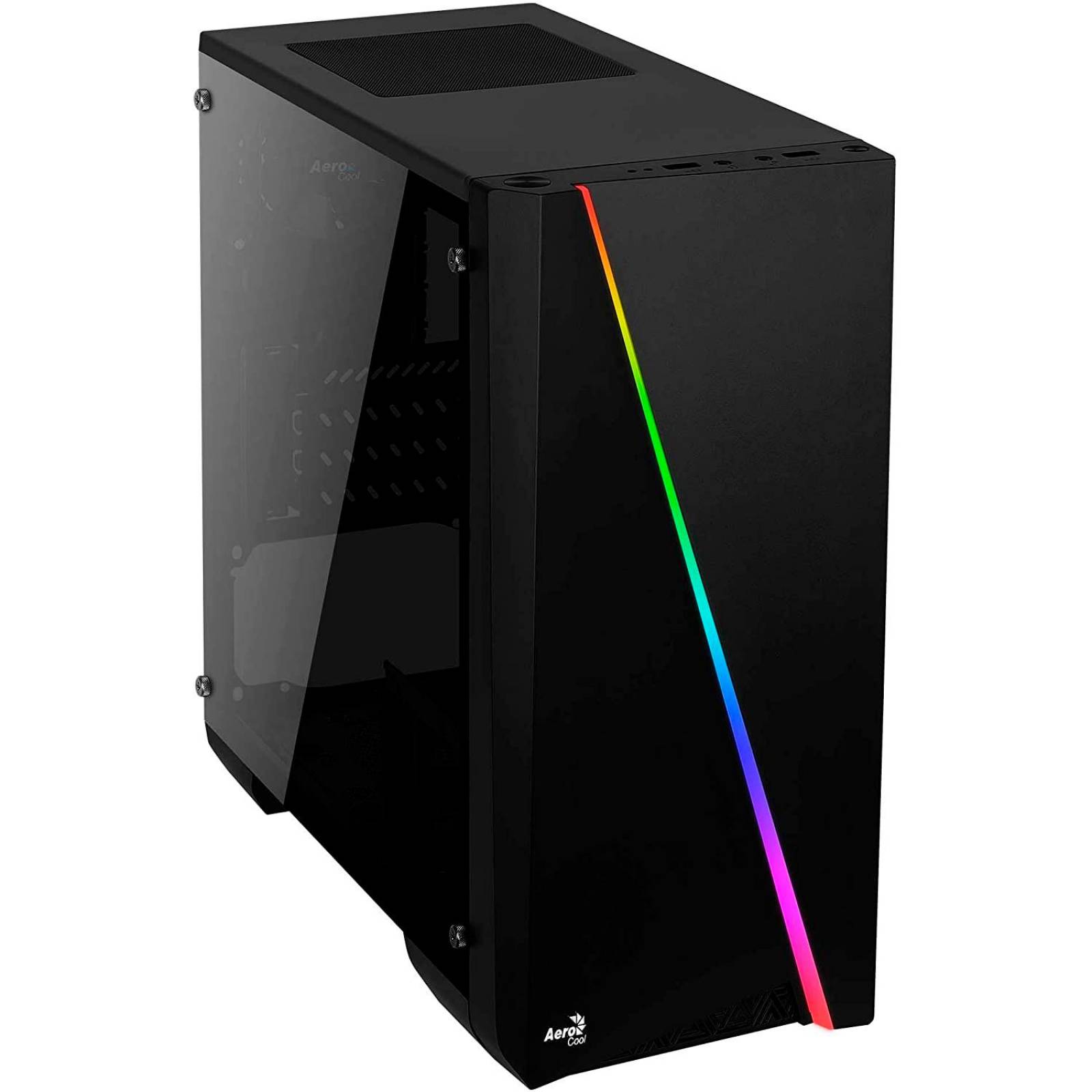 Gabinete Gamer AEROCOOL Cyclon Mini Torre ATX Ventana Acrilico RGB 
