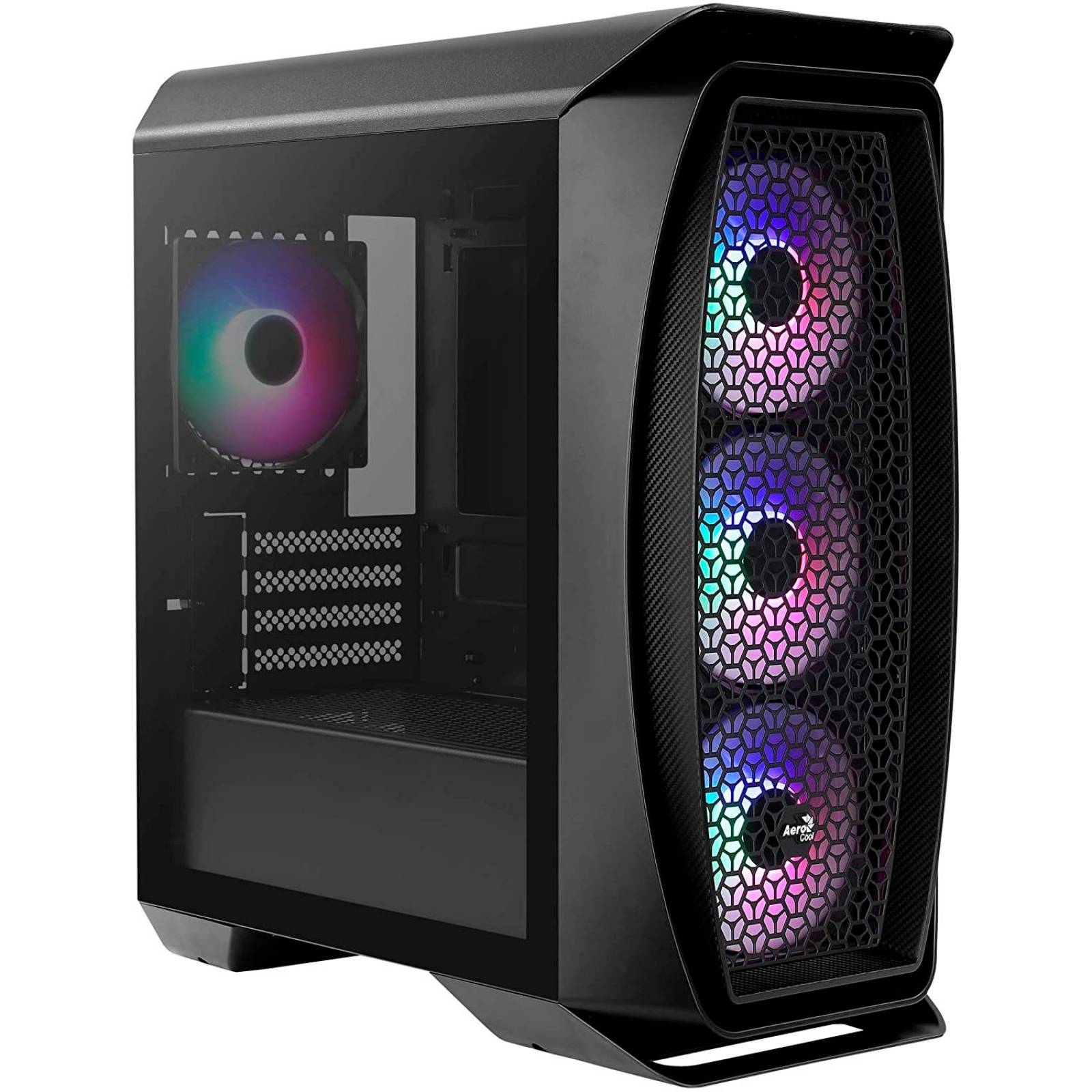 Gabinete Gamer AEROCOOL Aero One Mini Frost Cristal Templado ATX RGB