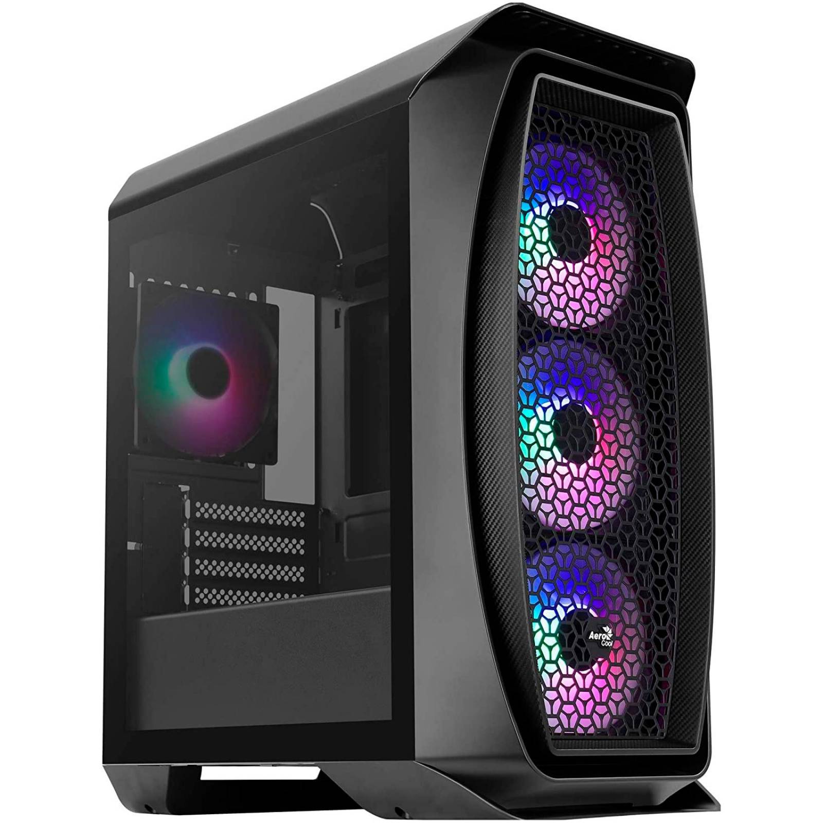 Gabinete Gamer AEROCOOL Aero One Mini Frost Cristal Templado ATX RGB