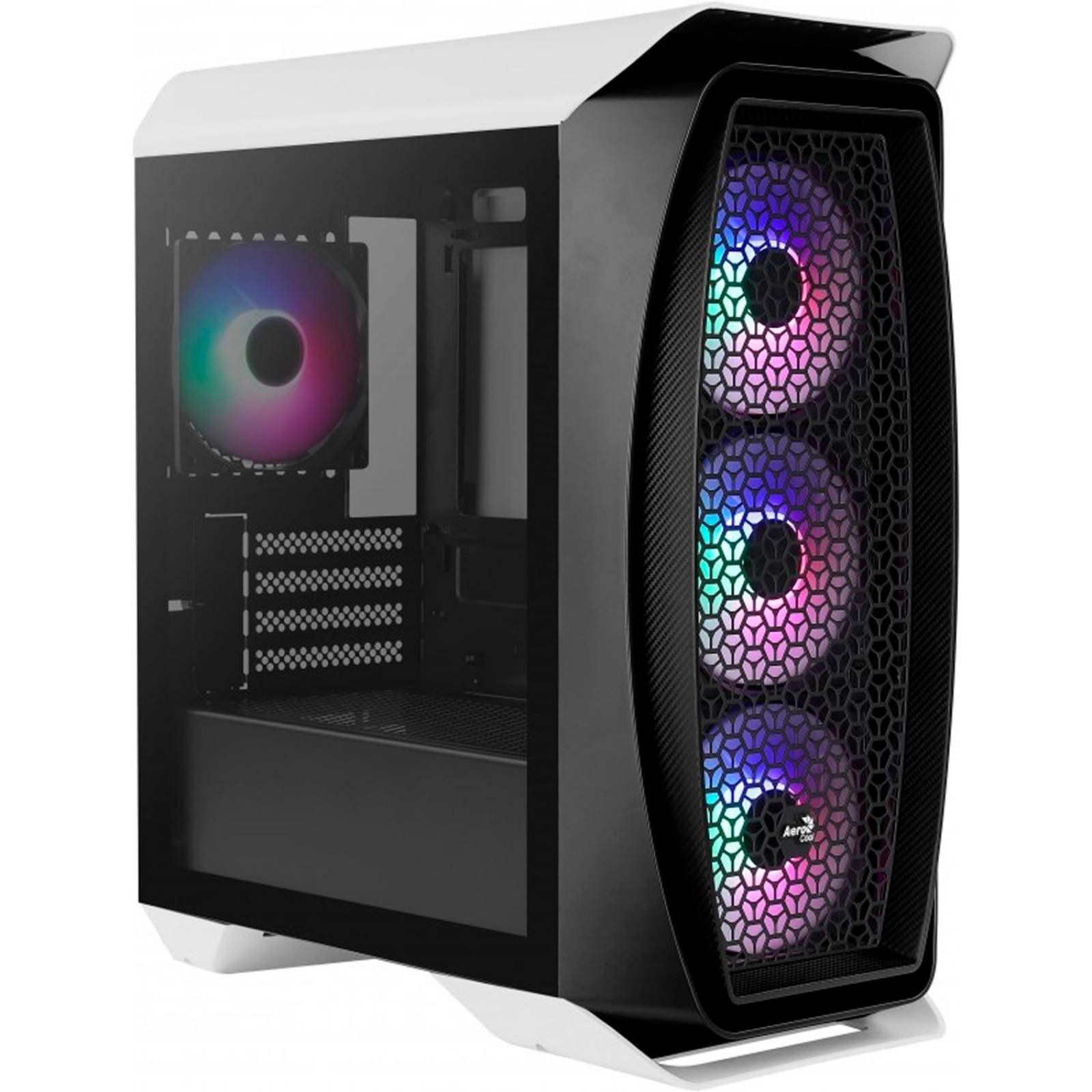 Gabinete Gamer AEROCOOL Aero One Mini Frost Cristal Templado Micro ATX RGB