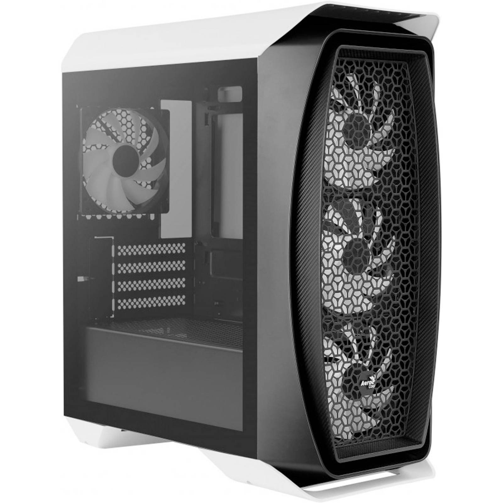 Gabinete Gamer AEROCOOL Aero One Mini Frost Cristal Templado Micro ATX RGB