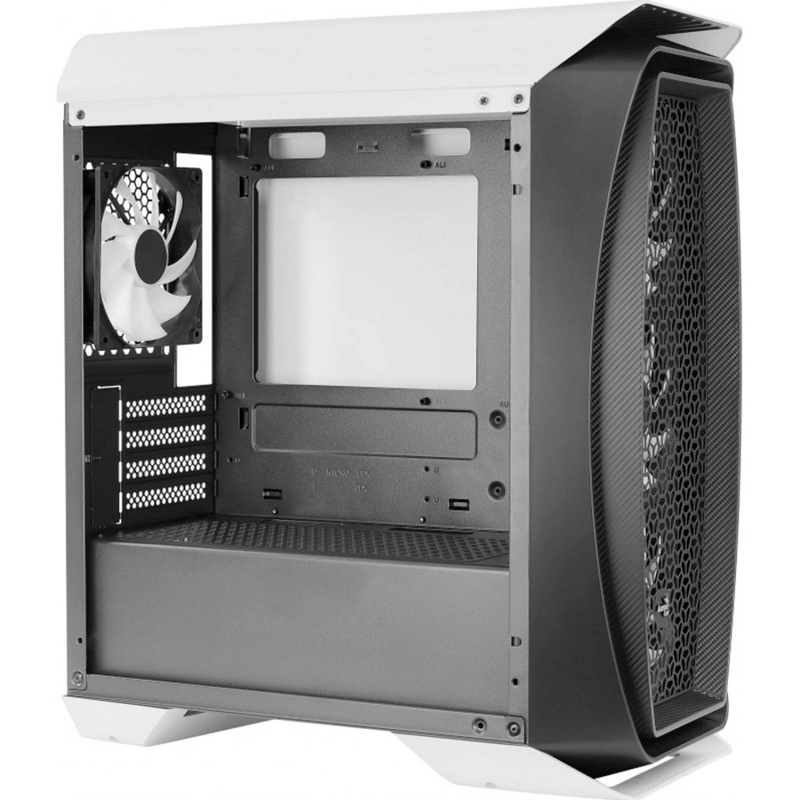 Gabinete Gamer AEROCOOL Aero One Mini Frost Cristal Templado Micro ATX RGB