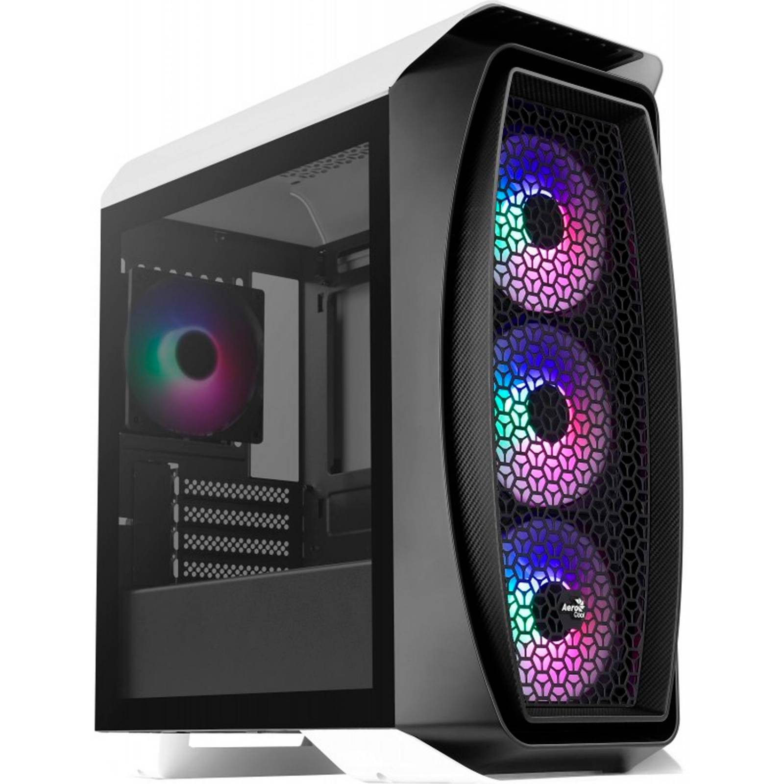 Gabinete Gamer AEROCOOL Aero One Mini Frost Cristal Templado Micro ATX RGB