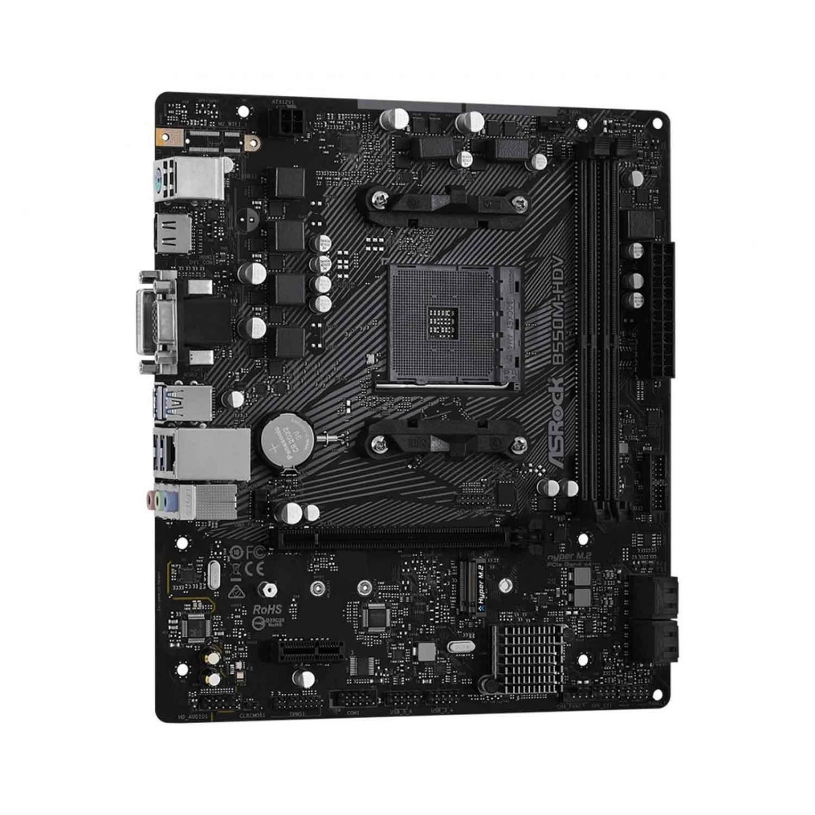 Tarjeta Madre ASROCK B550M-HDV AM4 2x DDR4 1x M.2 PCIe 4.0 Micro ATX