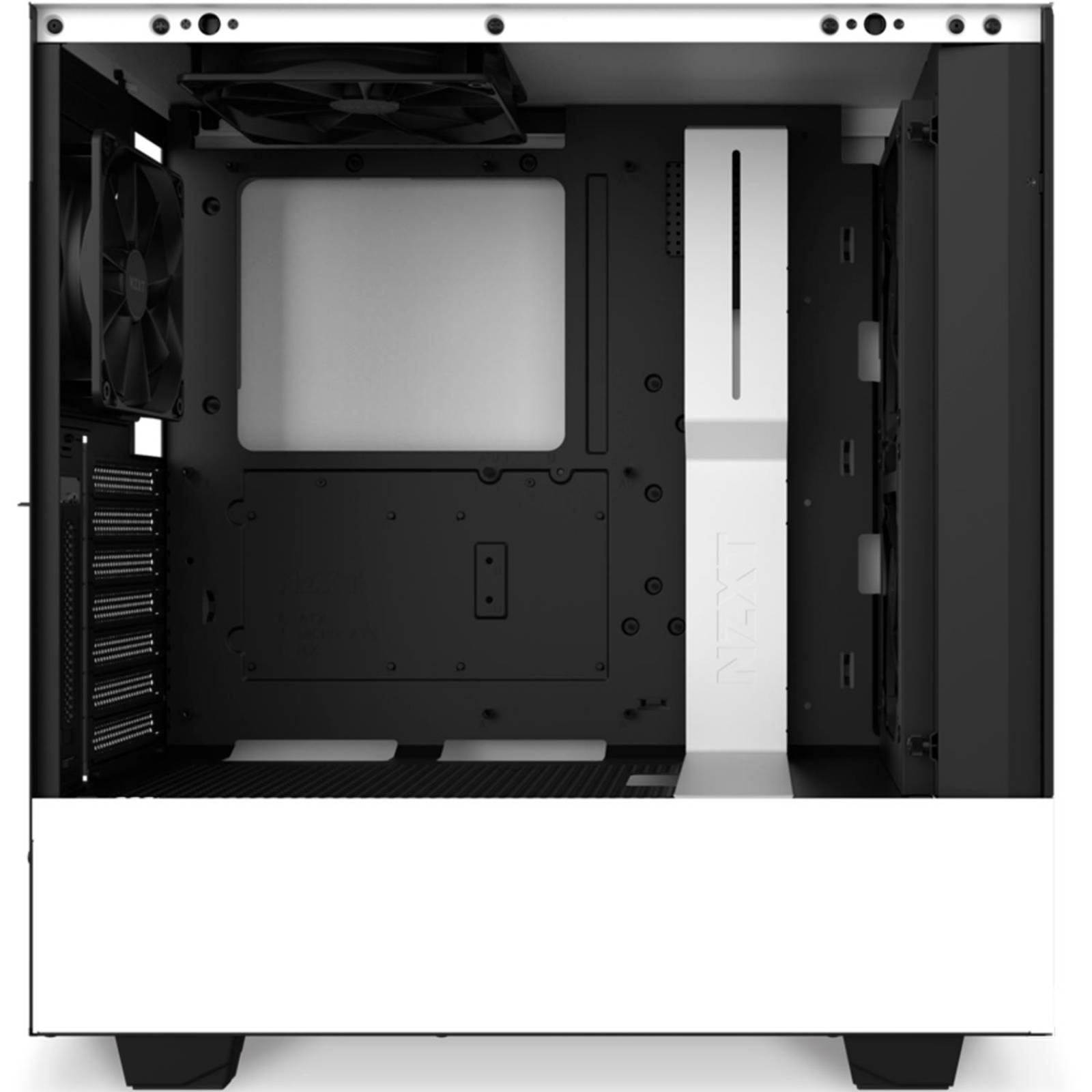 Gabinete Gamer NZXT H510 ELITE ATX Media Torre 4 Fan Cristal Templado USB-C RGB Blanco 