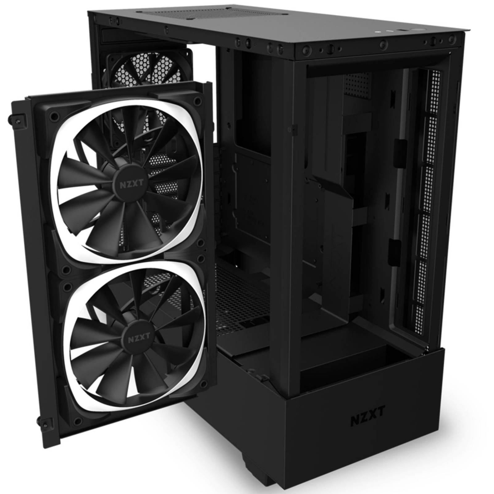 Gabinete Gamer NZXT H510 Elite RGB Cristal Templado CA-H510E-B1 