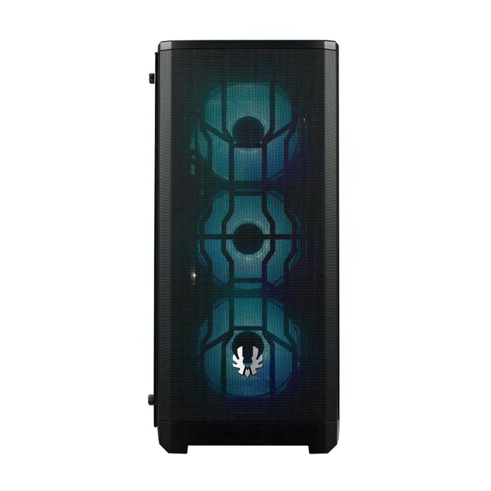 Gabinete Gamer BITFENIX NOVA MESH TG 4ARGB E-ATX Cristal Templado 4 ventiladores Negro BFC-NVM-300-K 
