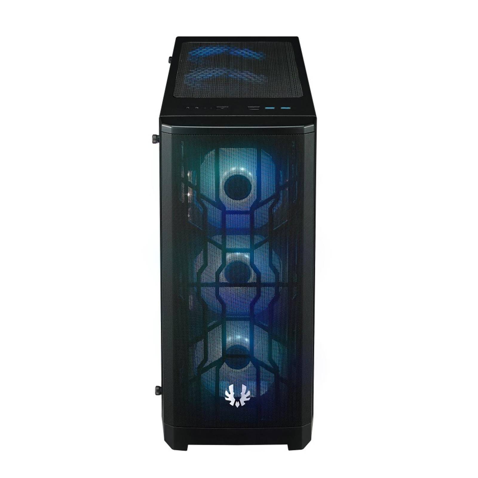 Gabinete Gamer BITFENIX NOVA MESH TG 4ARGB E-ATX Cristal Templado 4 ventiladores Negro BFC-NVM-300-K 