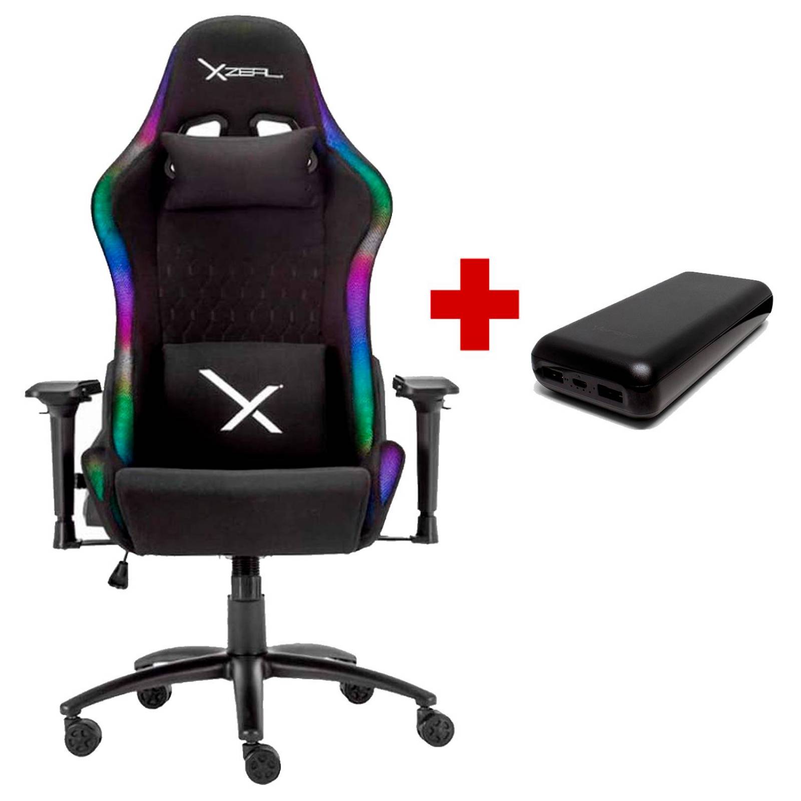 Kit Silla Gamer XZEAL Ergonomica Reclinable RGB + Power Bank