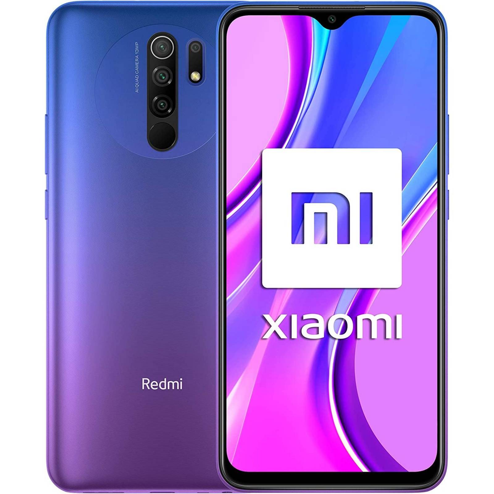 Celular XIAOMI Redmi 9 4GB 64GB 6.53" FHD+ 4 Camaras 13Mpx 