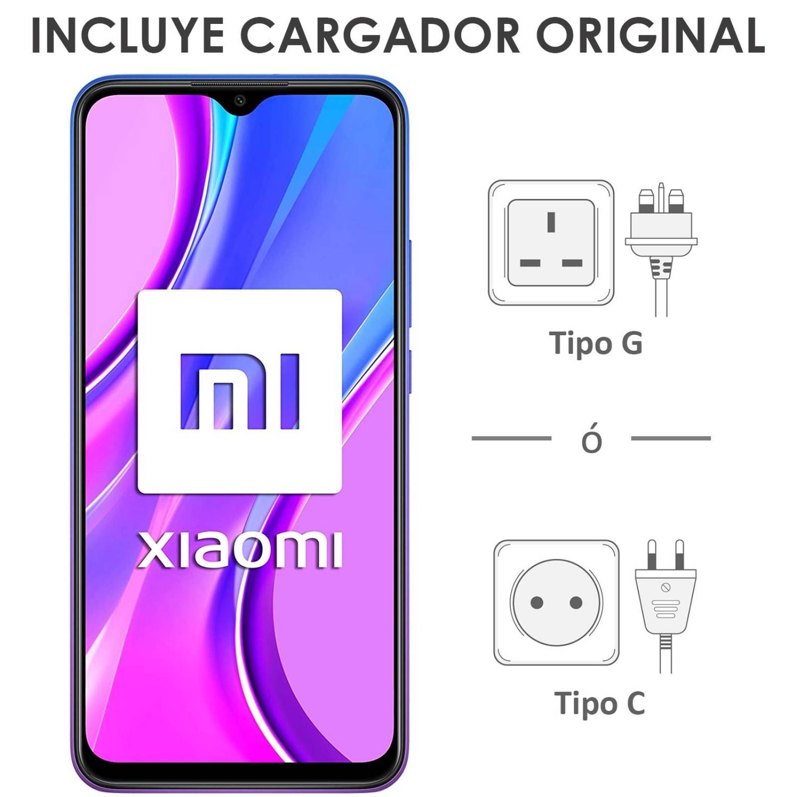 Celular XIAOMI Redmi 9 4GB 64GB 6.53" FHD+ 4 Camaras 13Mpx 