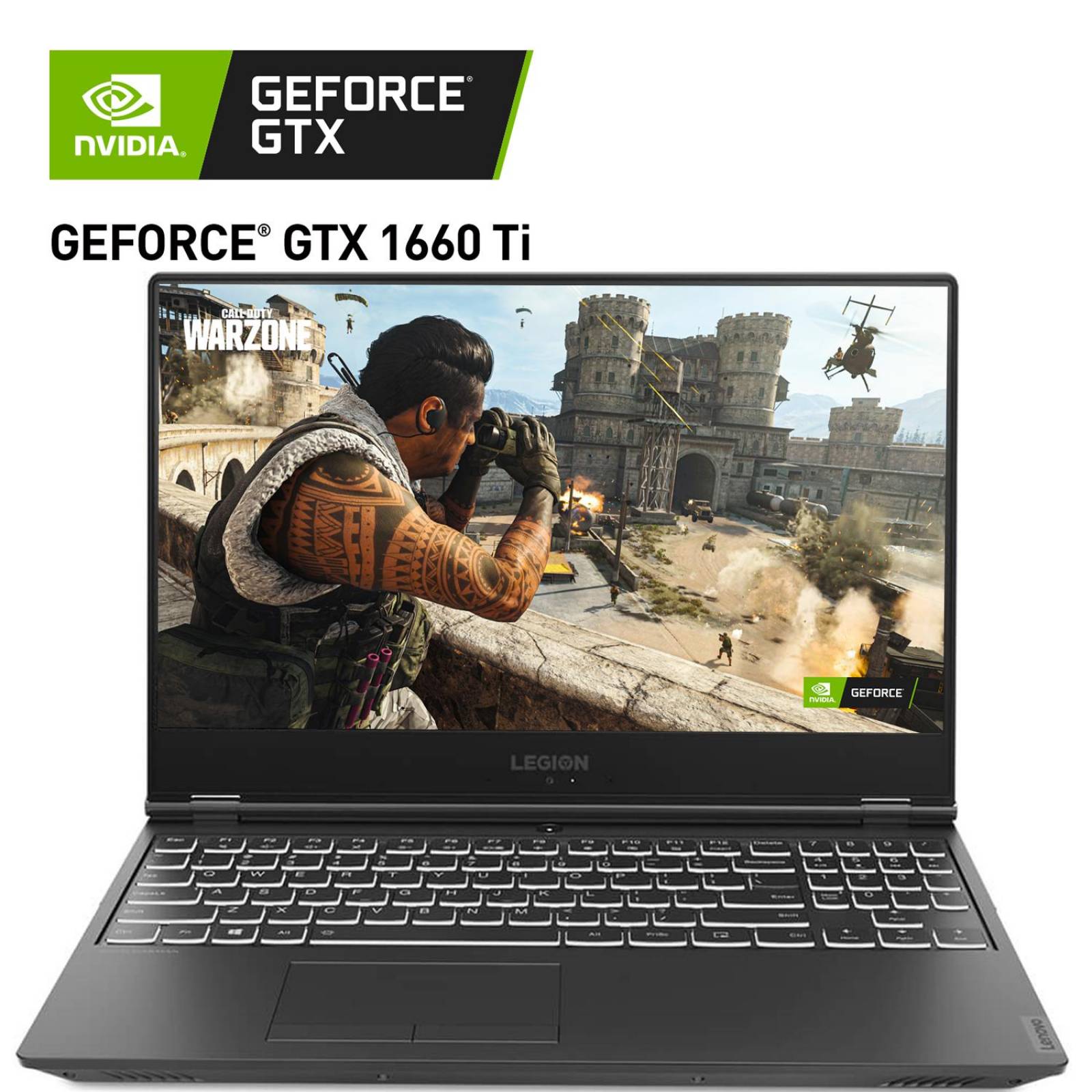 Laptop Gamer Lenovo LEGION Geforce GTX 1660 TI I7 9750H 16GB SSD 128GB 1TB 15.6 