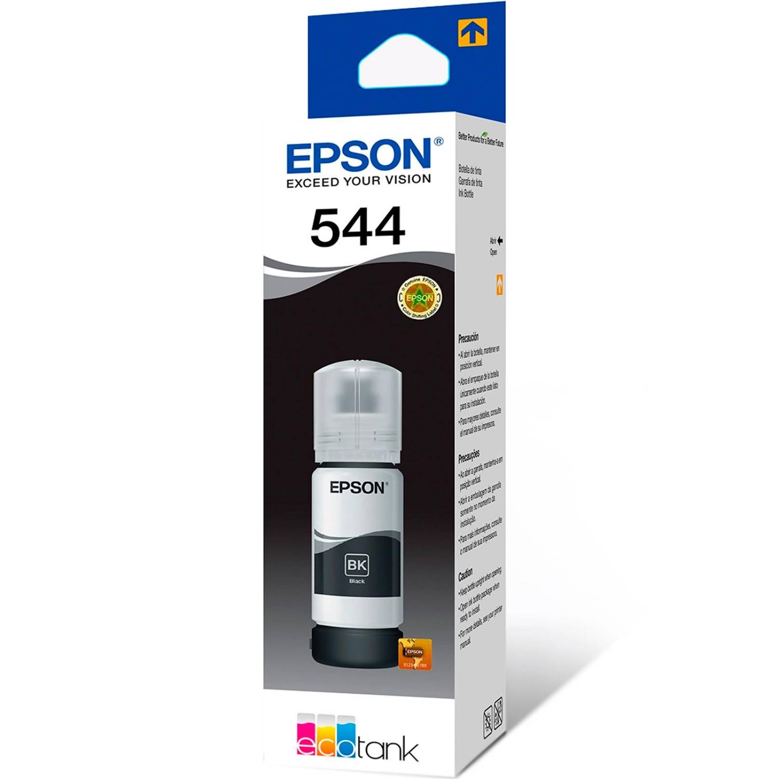 Botella Tinta EPSON T544 L1110 L3110 L3150 L5190 Negro 70ml T544120-AL 