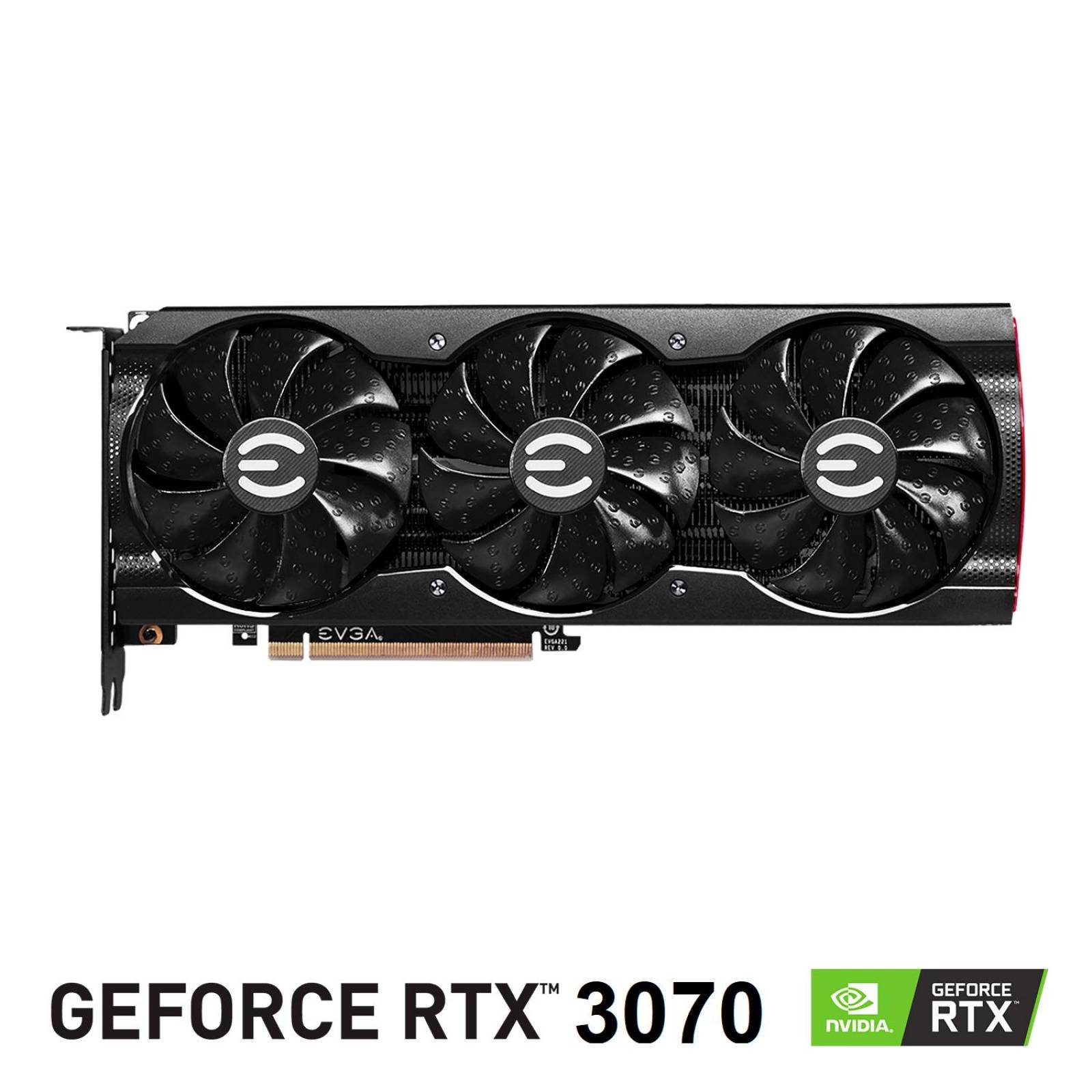 Tarjeta de Video EVGA Geforce RTX 3070 XC3 Black Gaming 8GB GDDR6 ARGB 08G-P5-3751-KR