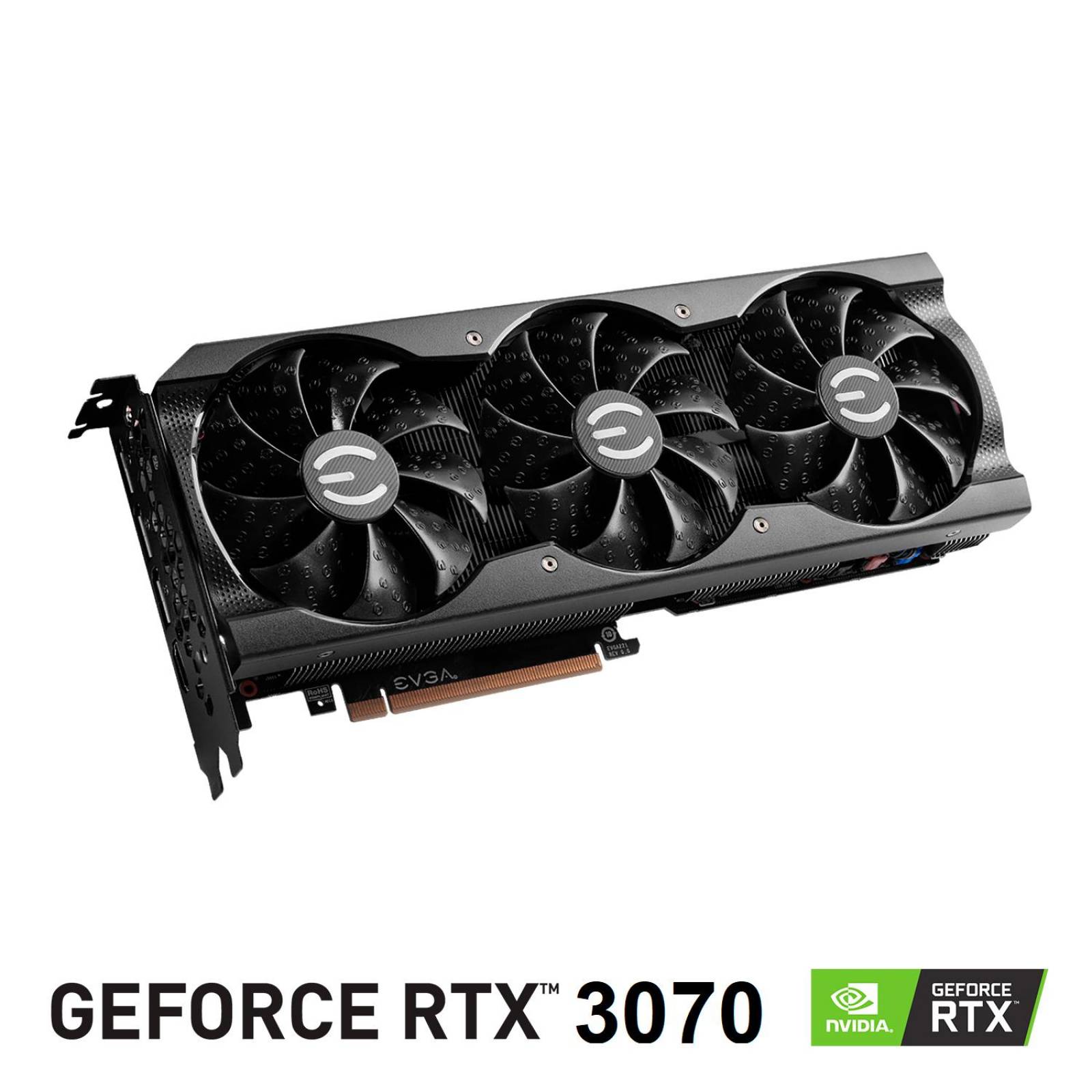Tarjeta de Video EVGA Geforce RTX 3070 XC3 Black Gaming 8GB GDDR6 ARGB 08G-P5-3751-KR