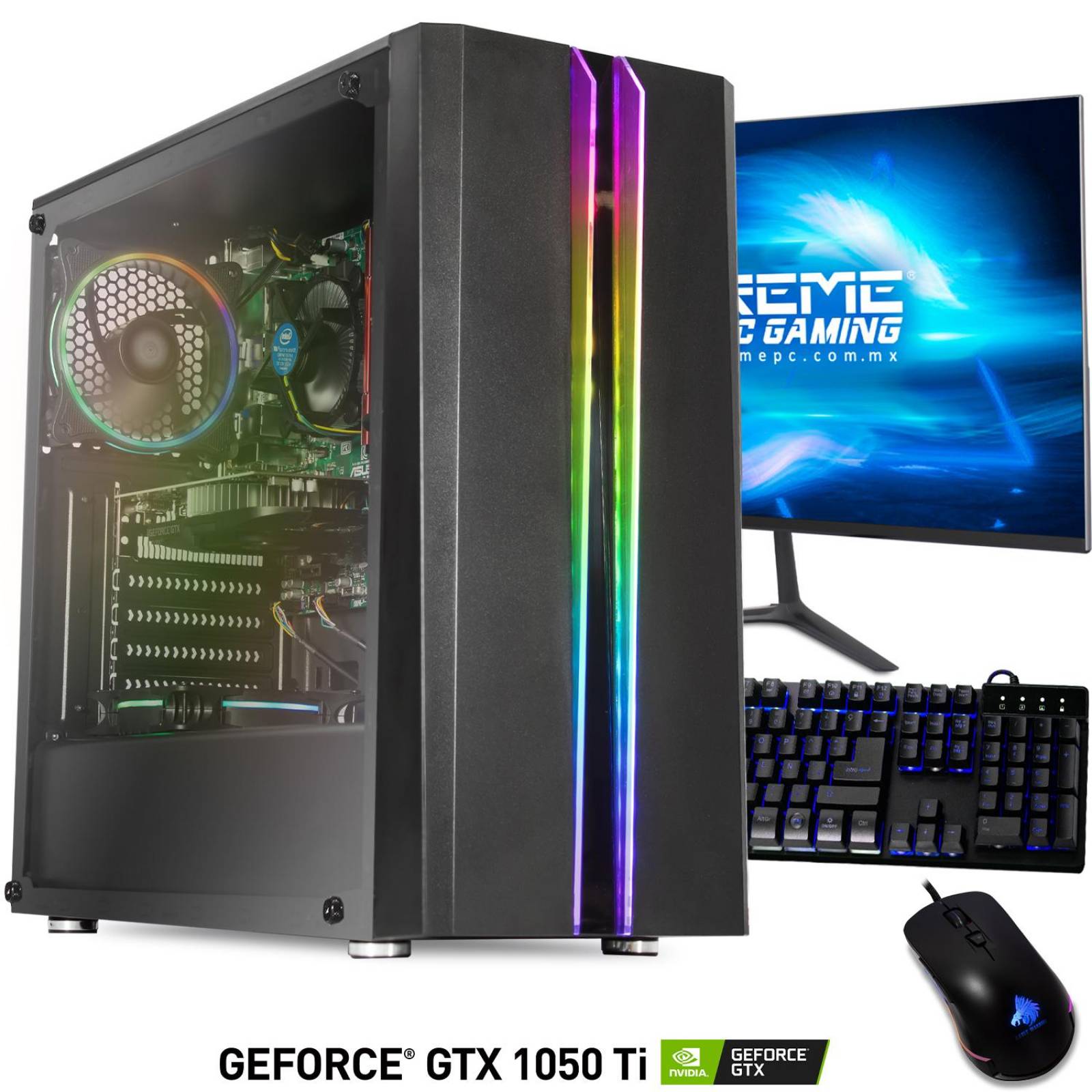 Xtreme PC Gamer Geforce GTX 1050 TI Core I3 16GB SSD 480GB Monitor 144HZ WIFI 