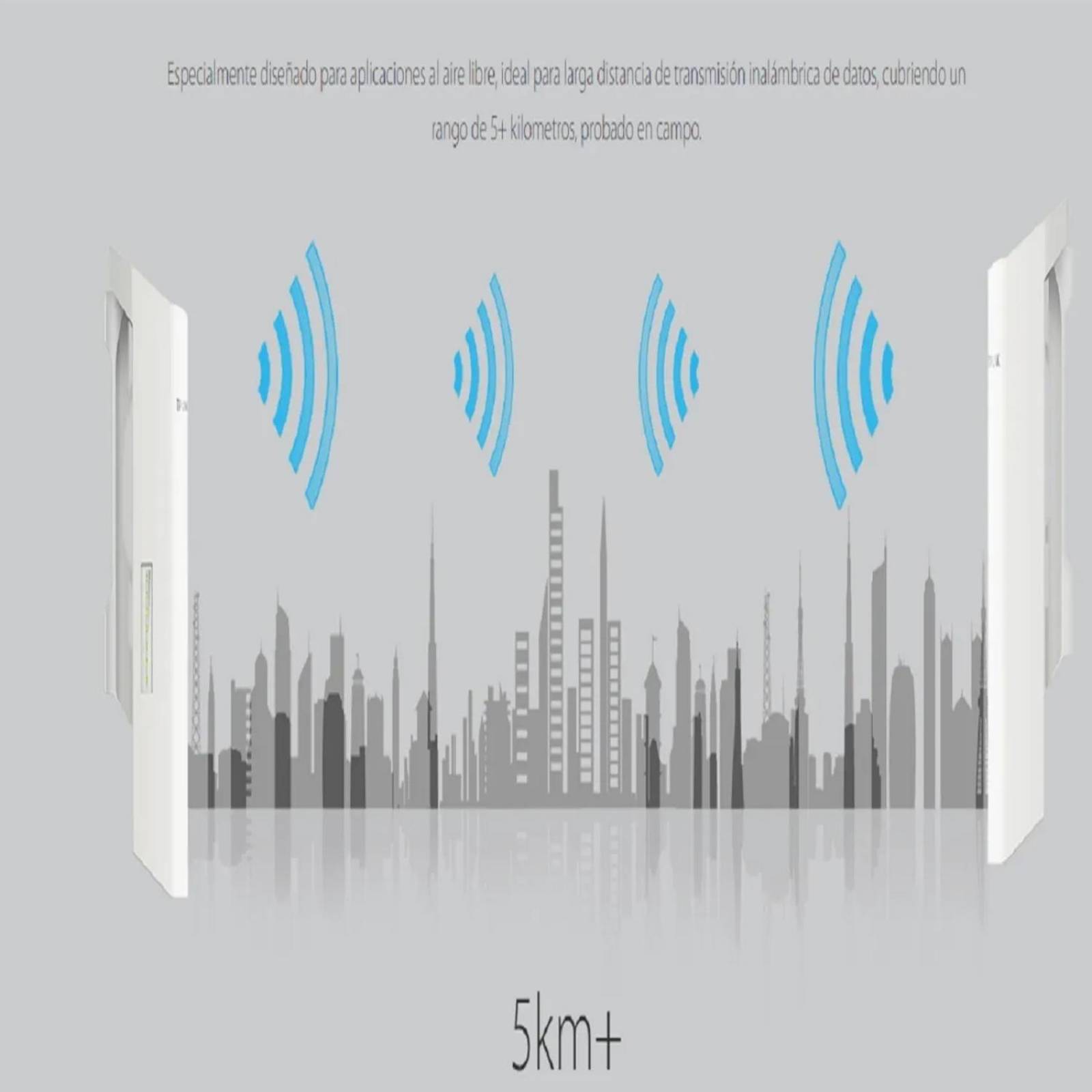 Kit 2 Access Point TP-LINK CPE210 2.4Ghz 9dBi PoE 802.11n Exterior 5Km 300Mbps