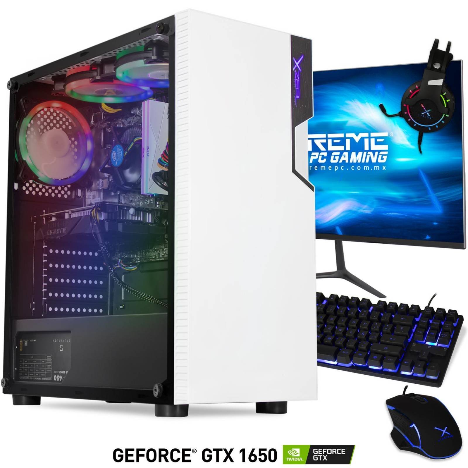 Xtreme PC Gamer Geforce GTX 1650 Intel Core I5 16GB SSD 480GB Monitor 23.8 144Hz 