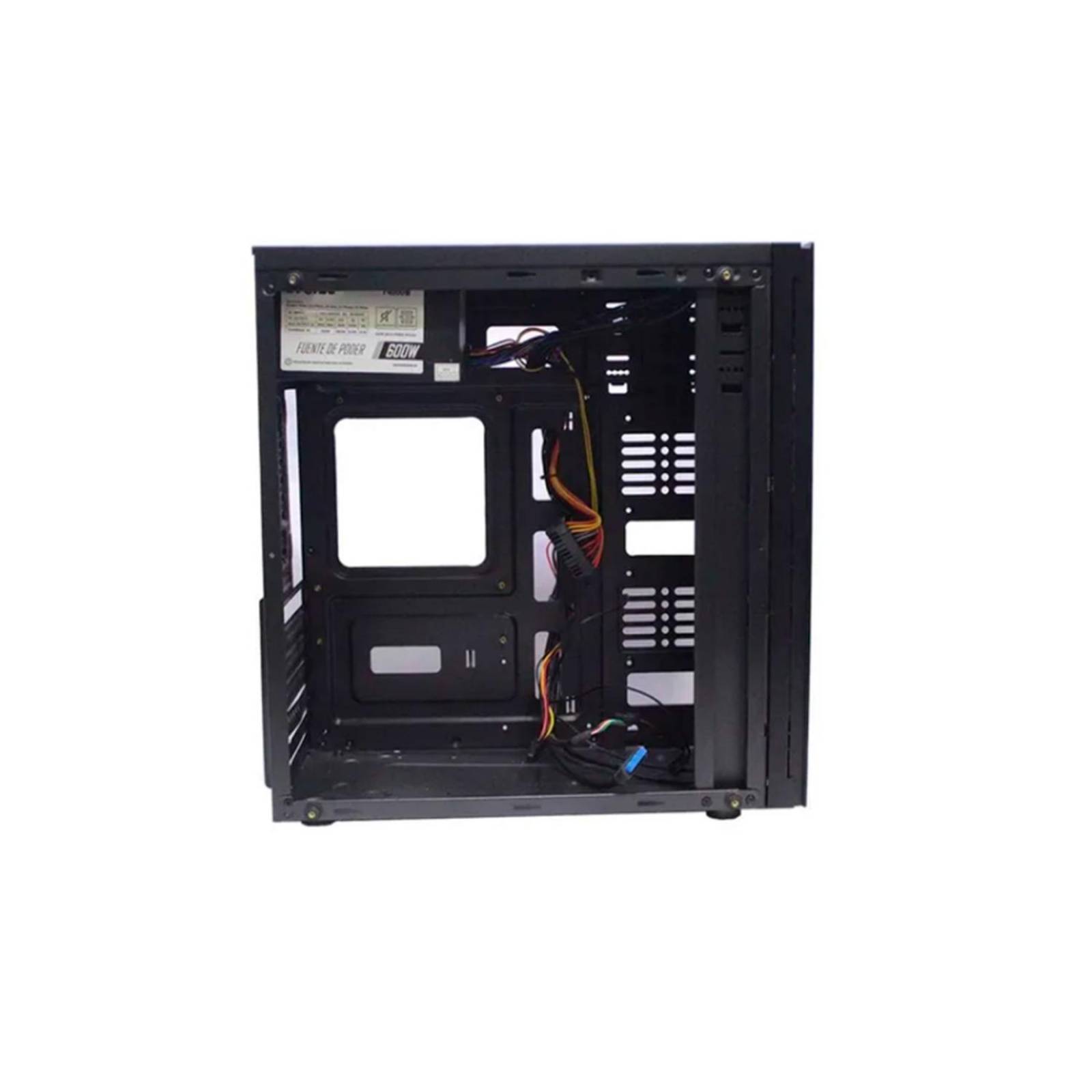 Gabinete Gamer EVOTEC THUNDERBOLT ATX 600W RGB Cristal Templado EV-1012 