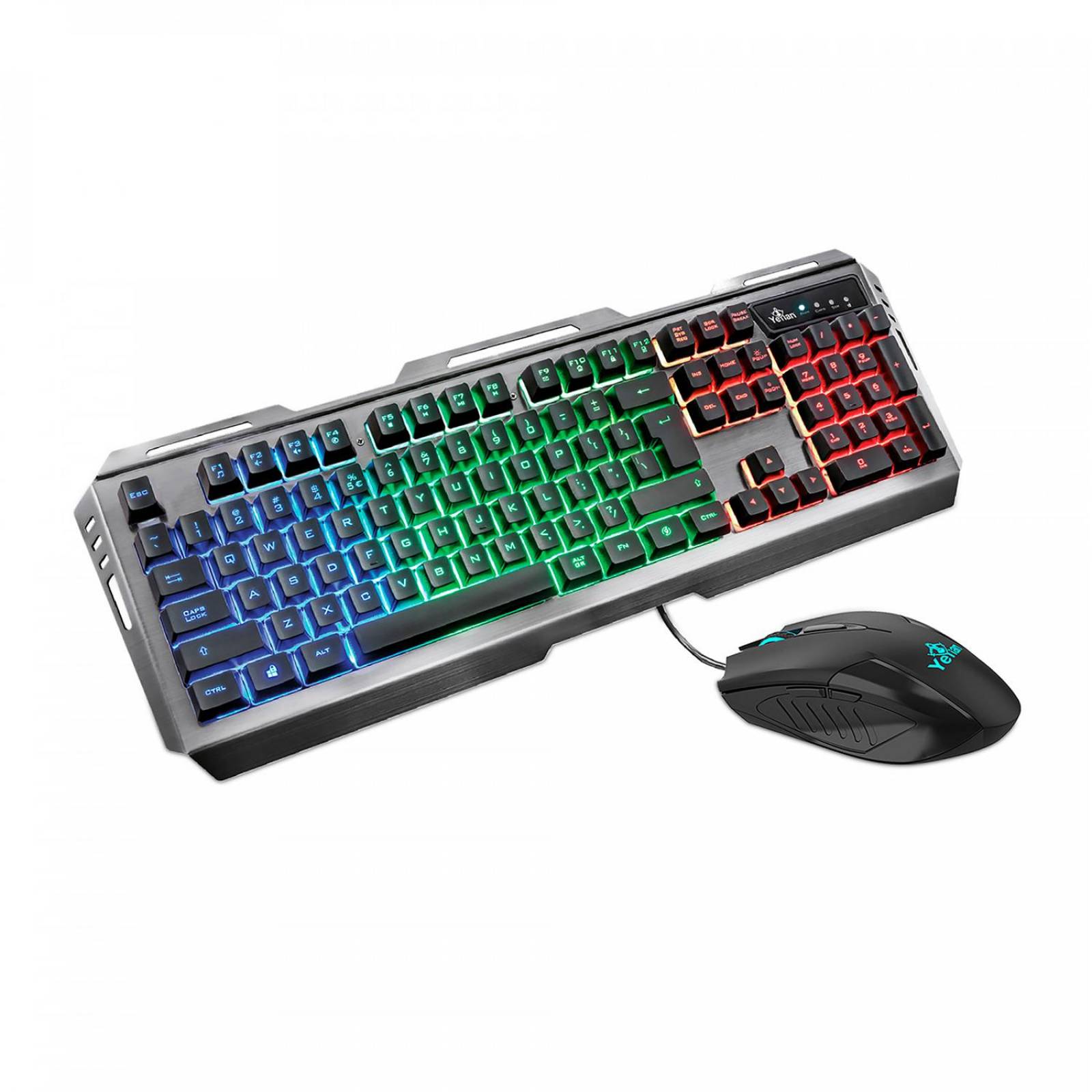 Kit teclado y mouse Gamer YEYIAN Phoenix 3000 3200DPI RGB USB YKP-20706 