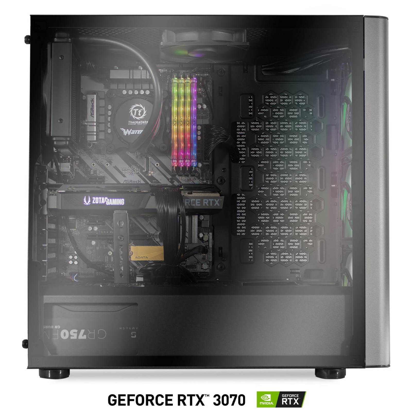 Xtreme PC Gamer TT eSports Geforce RTX 3070 Intel Core I7 10700K 32GB SSD 512GB Sistema Liquido 