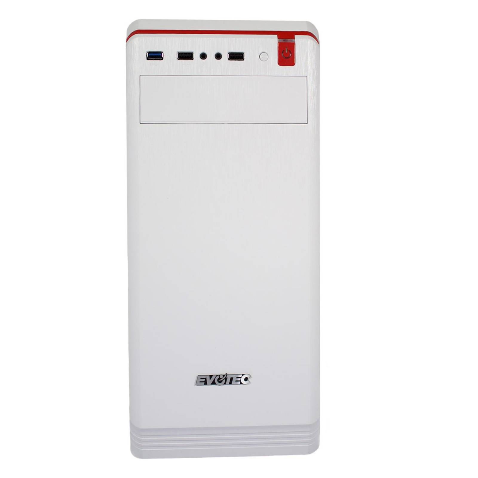 Gabinete EVOTEC EV-1009 ATX 600W USB Blanco