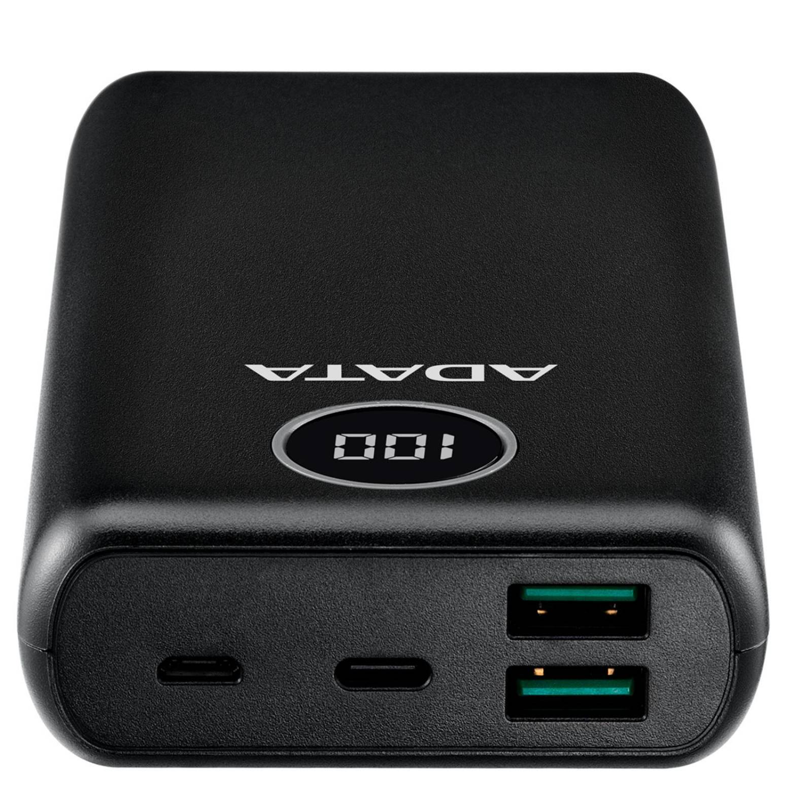 Power Bank 20000MAH ADATA P20000QCD Bateria Portatil Tipo C AP20000QCD-DGT-CBK 
