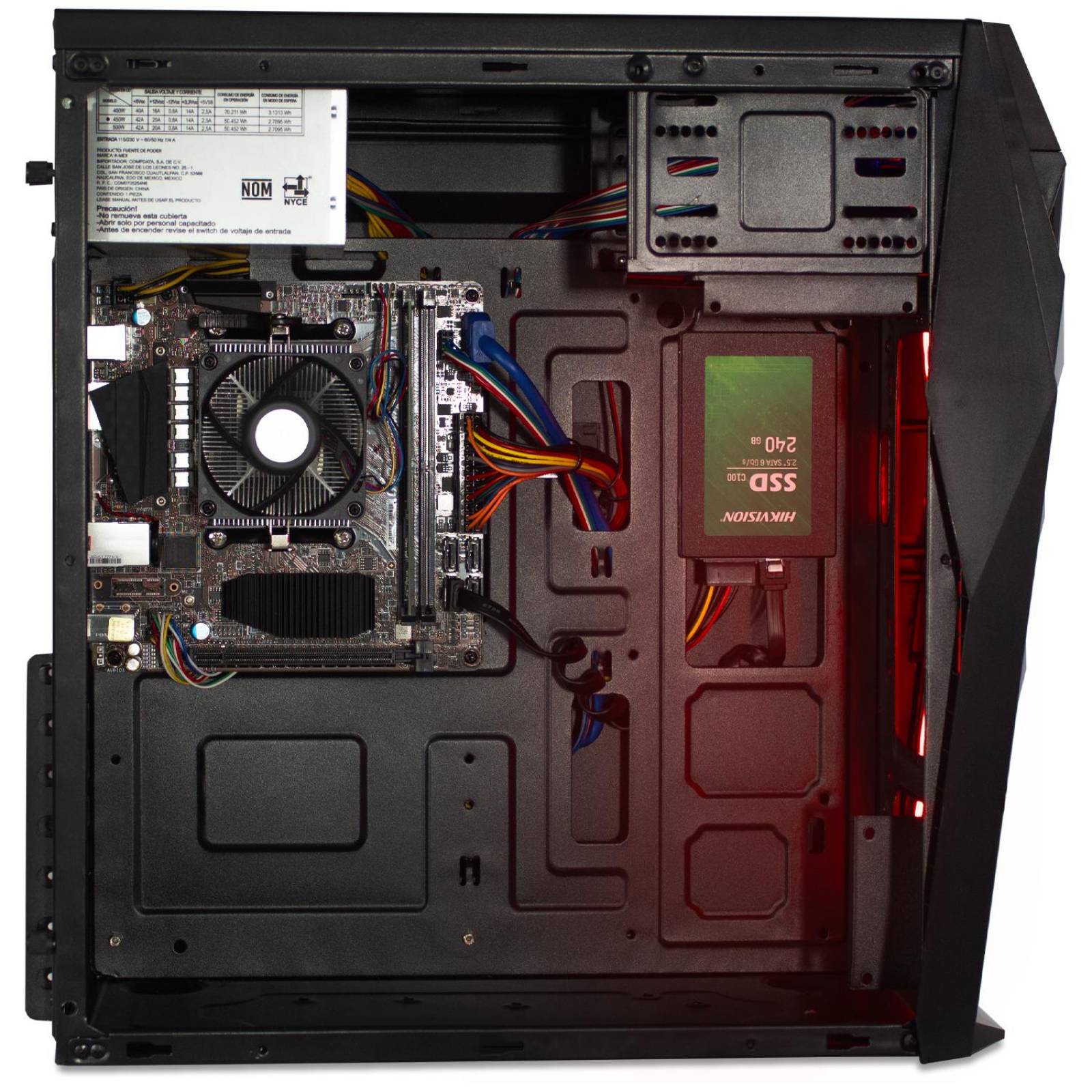 Xtreme PC Gamer AMD Radeon R5 A6 9500 8GB SSD 240GB Monitor 21.5 WIFI