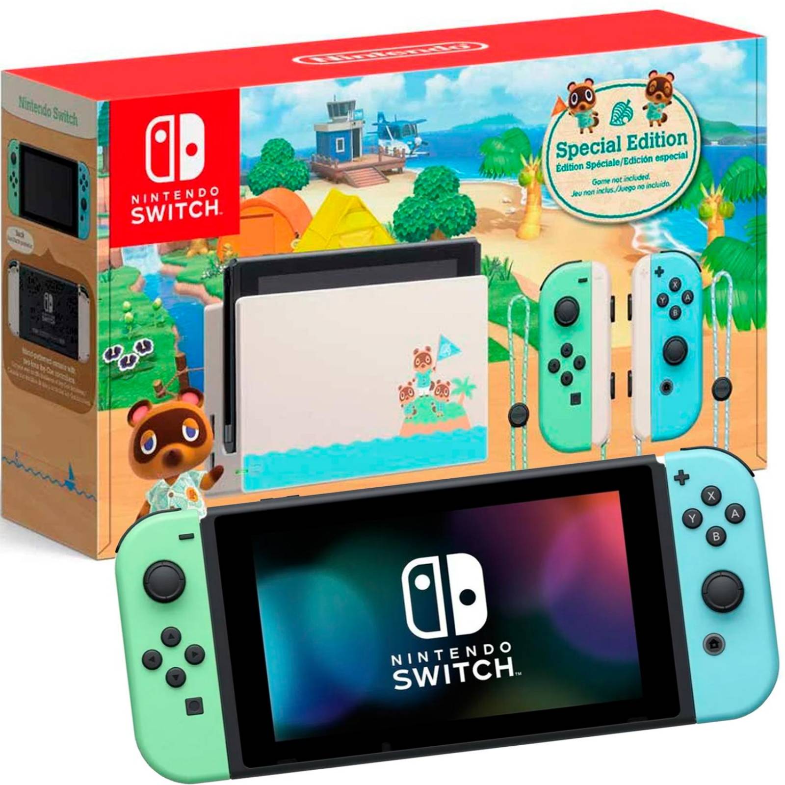 Consola NINTENDO Switch 32GB Edicion Animal Crossing HADSKEAAA 