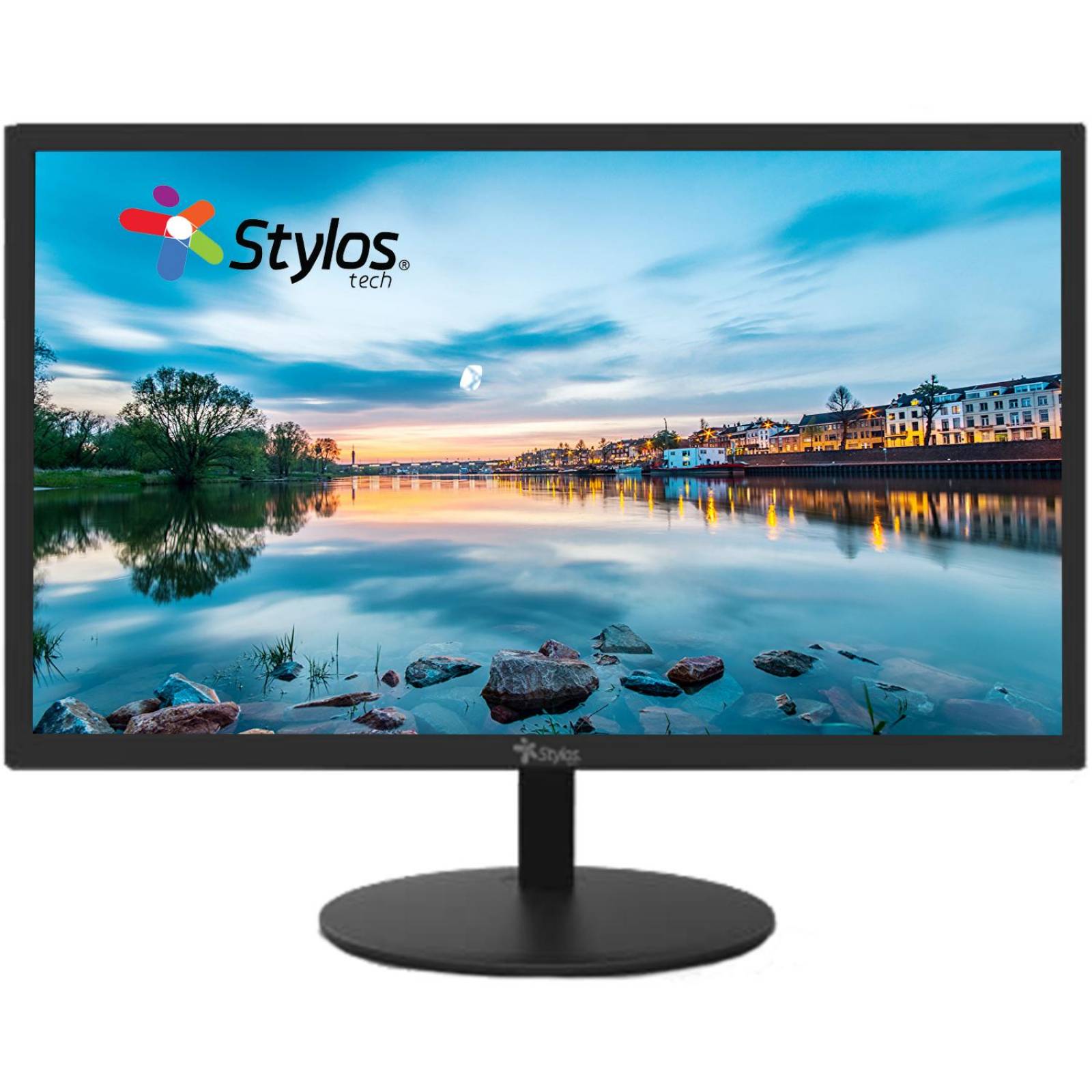 Monitor 18.5 STYLOS 5ms 60Hz LED HD VGA HDMI Displayport STPMOT1B 