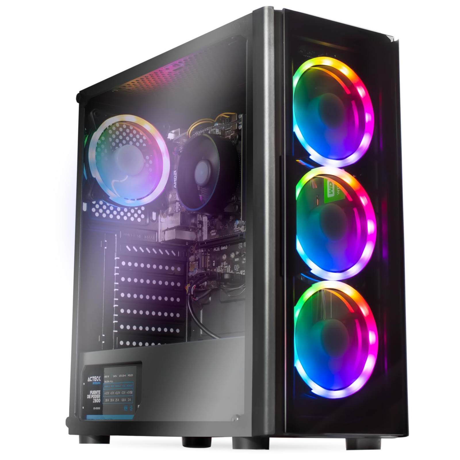 Pc Gamer AMD Ryzen 3 1200 - GeForce GTX 750 2Go - Mémoire 8Go - Disque