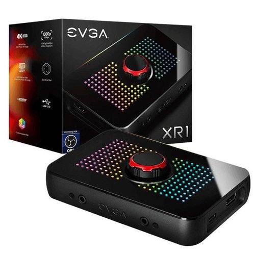 Capturadora de Video EVGA XR1 ARGB 4K HDR 1080p USB HDMI 141-U1-CB10-LR 