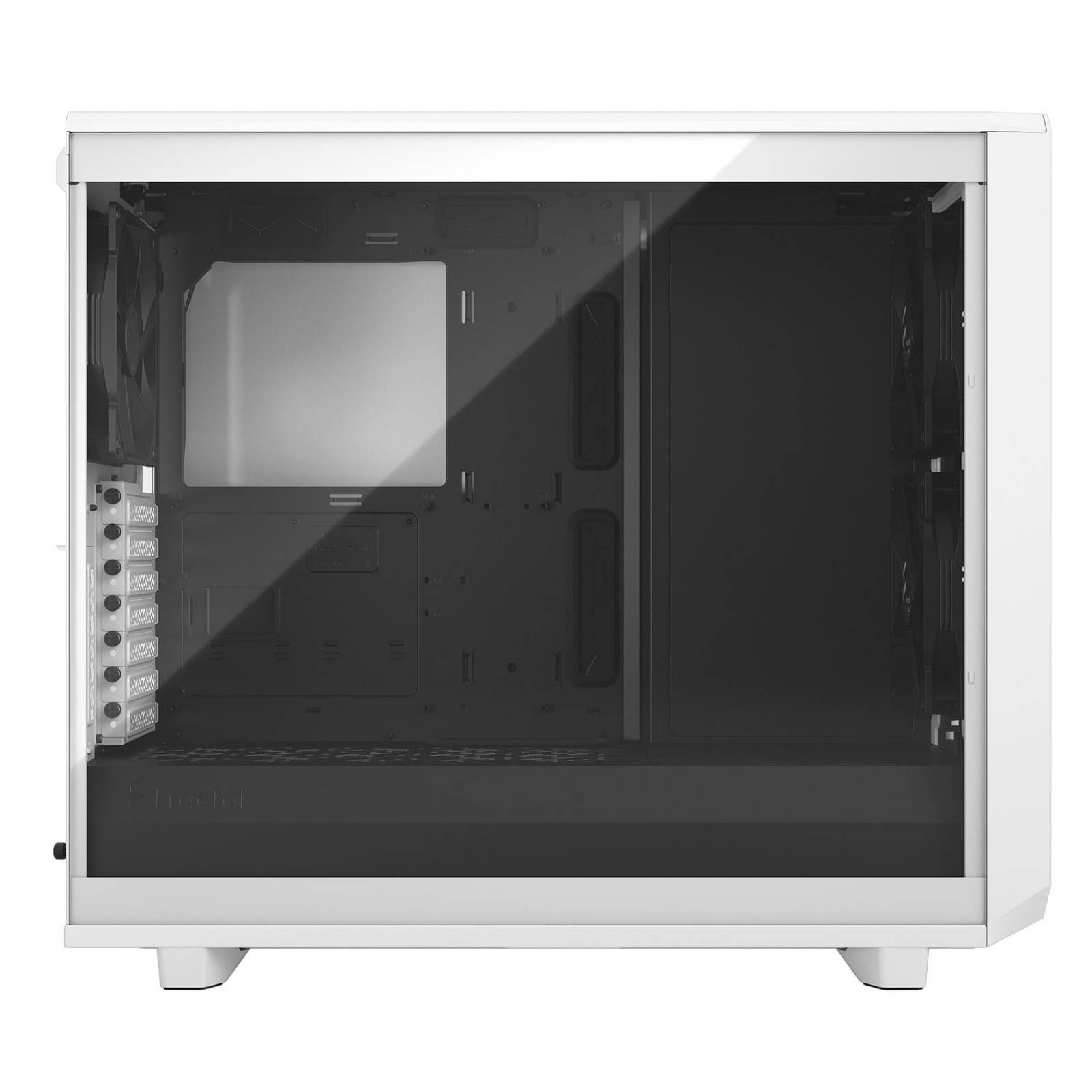 Gabinete Gamer FRACTAL DESIGN Meshify C 2 Fan Cristal Templado USB 3.0 Blanco ATX