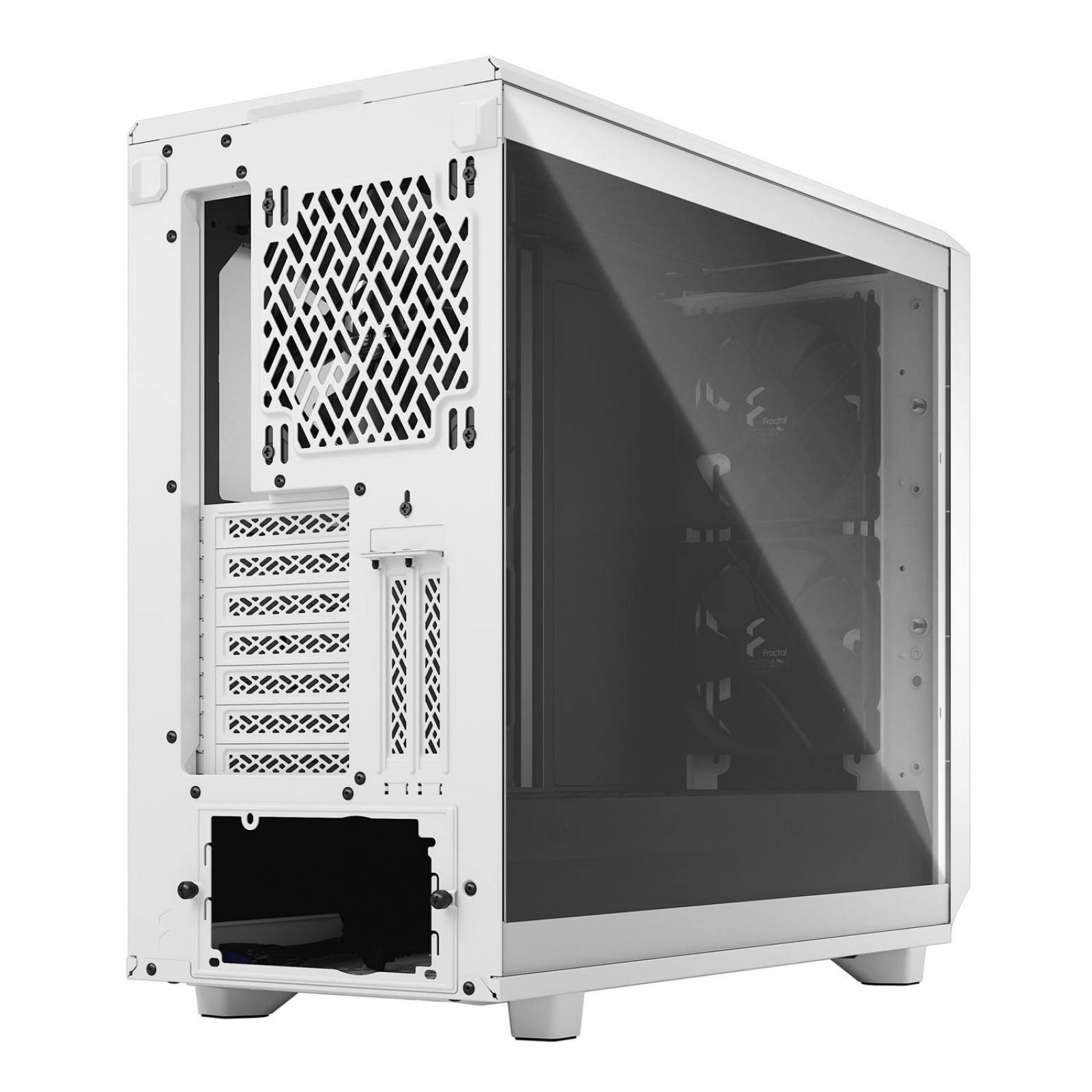 Gabinete Gamer FRACTAL DESIGN Meshify C 2 Fan Cristal Templado USB 3.0 Blanco ATX