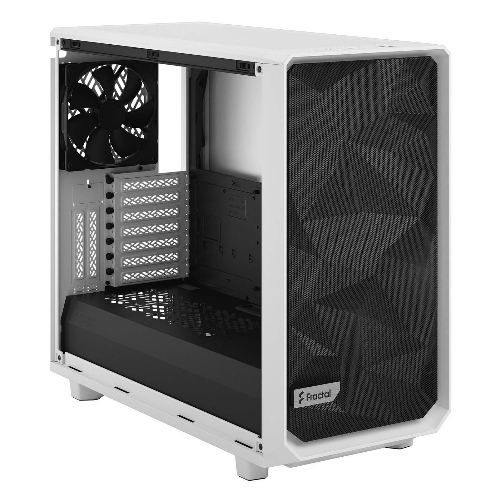 Gabinete Gamer FRACTAL DESIGN Meshify C 2 Fan Cristal Templado USB 3.0 Blanco ATX