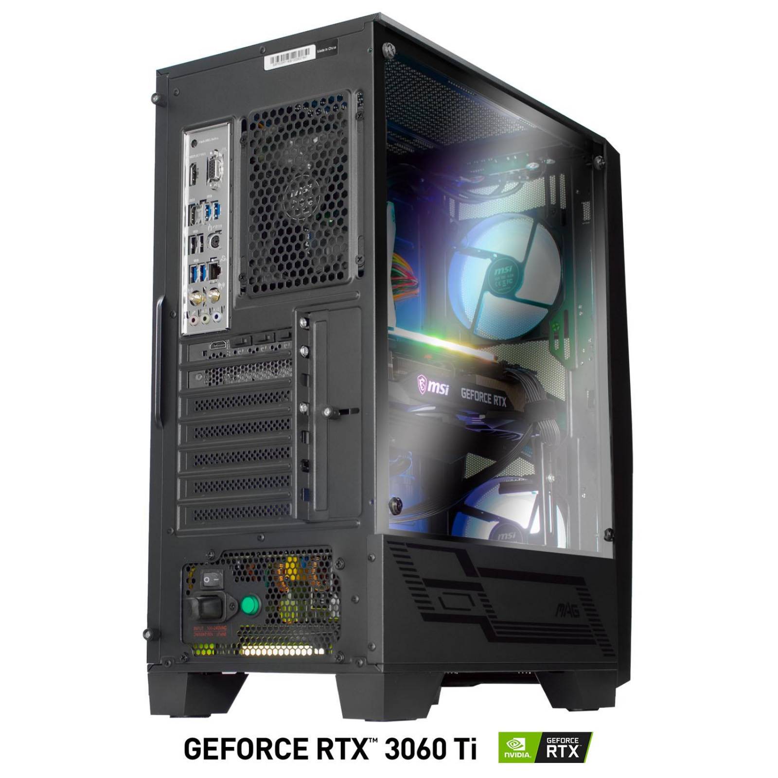 Xtreme PC Gamer MSI Geforce RTX 3060 TI Ryzen 5 5600X 32GB SSD 512GB 2TB 