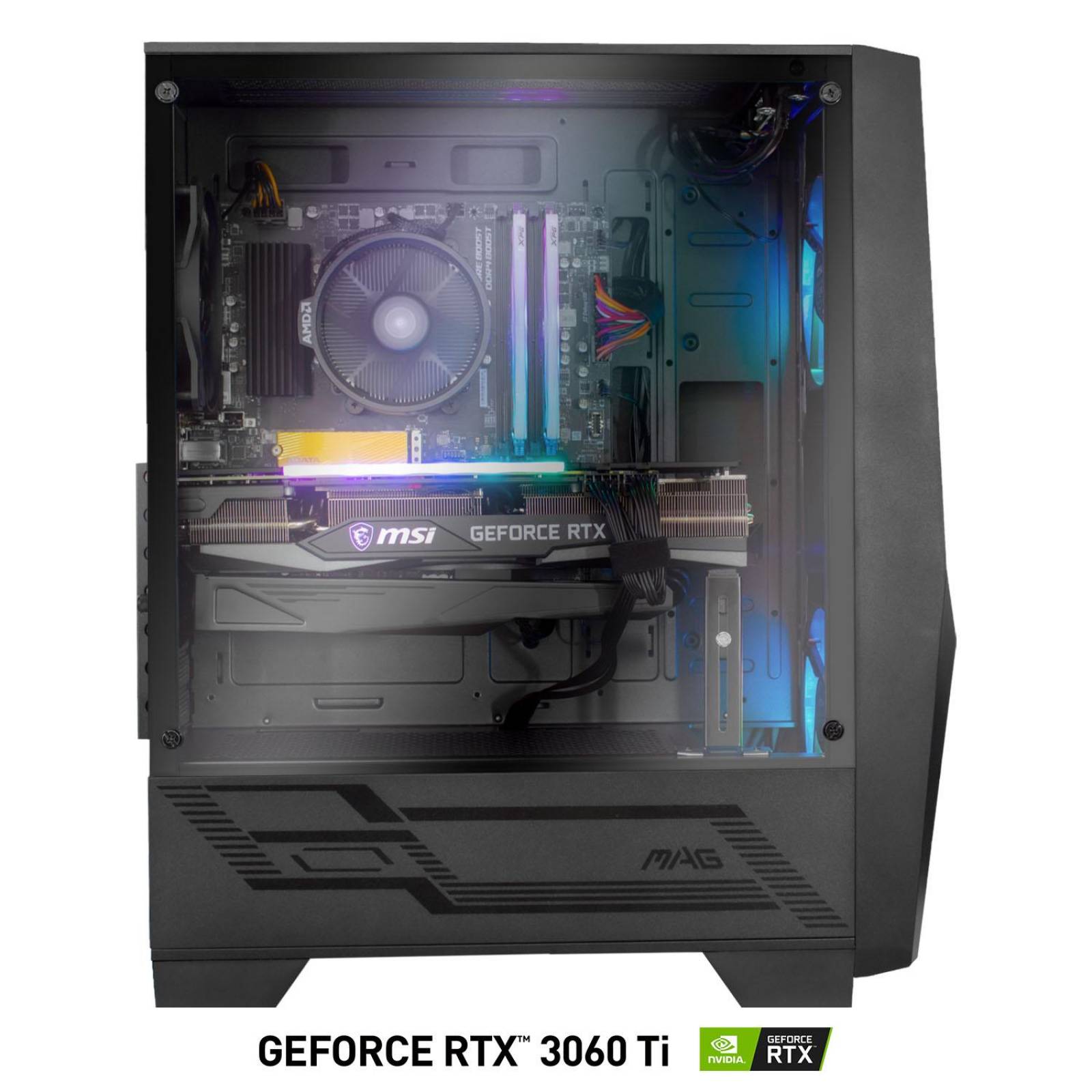 Xtreme PC Gamer MSI Geforce RTX 3060 TI Ryzen 5 5600X 32GB SSD 512GB 2TB 